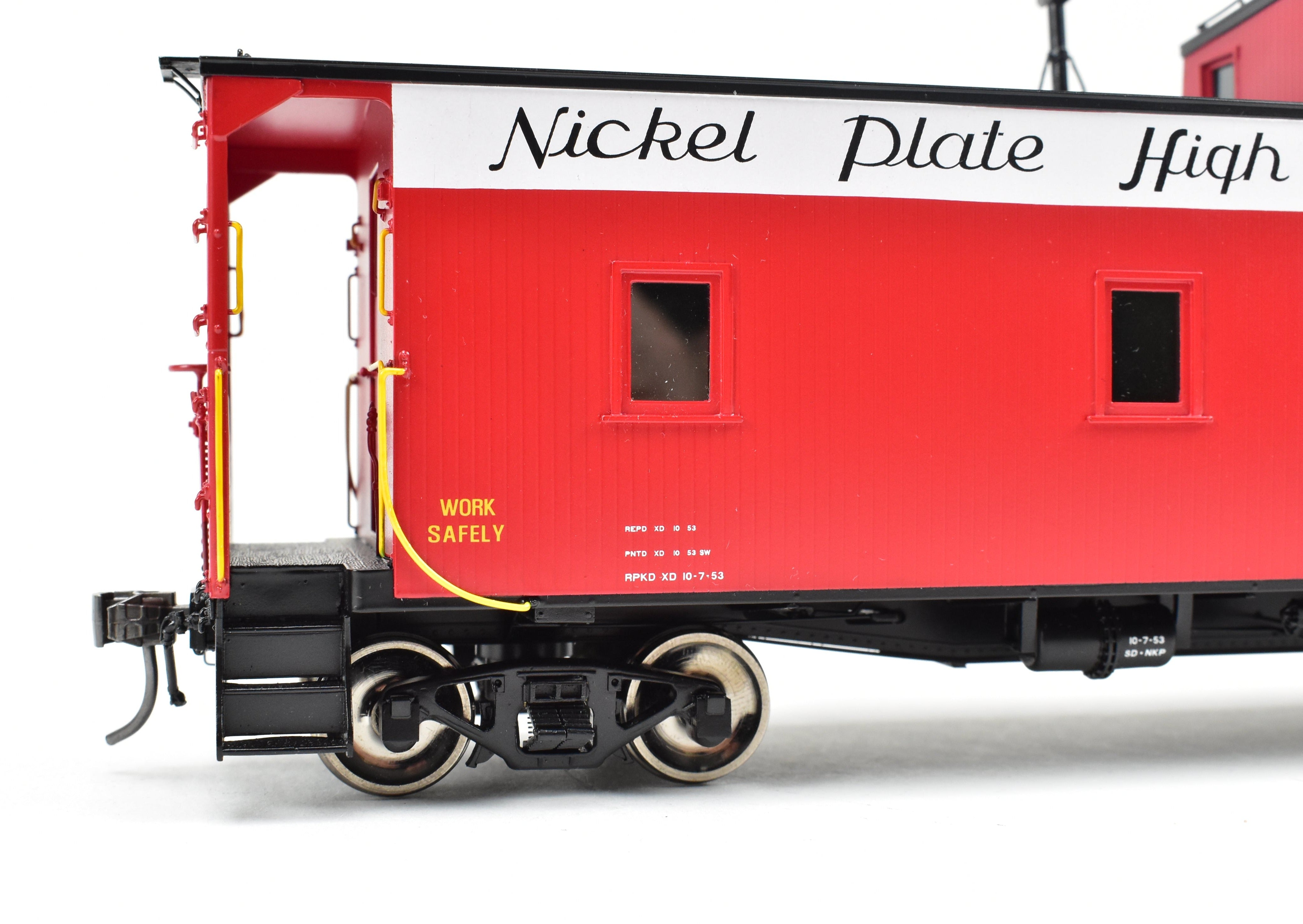 O Scale Model Train Collectible - Brass OMI (Overland Models, Inc.)/NPM NKP (Nickel Plate Road) 1300 Caboose with Factory Paint, Serial No. 1351, Without Original Box