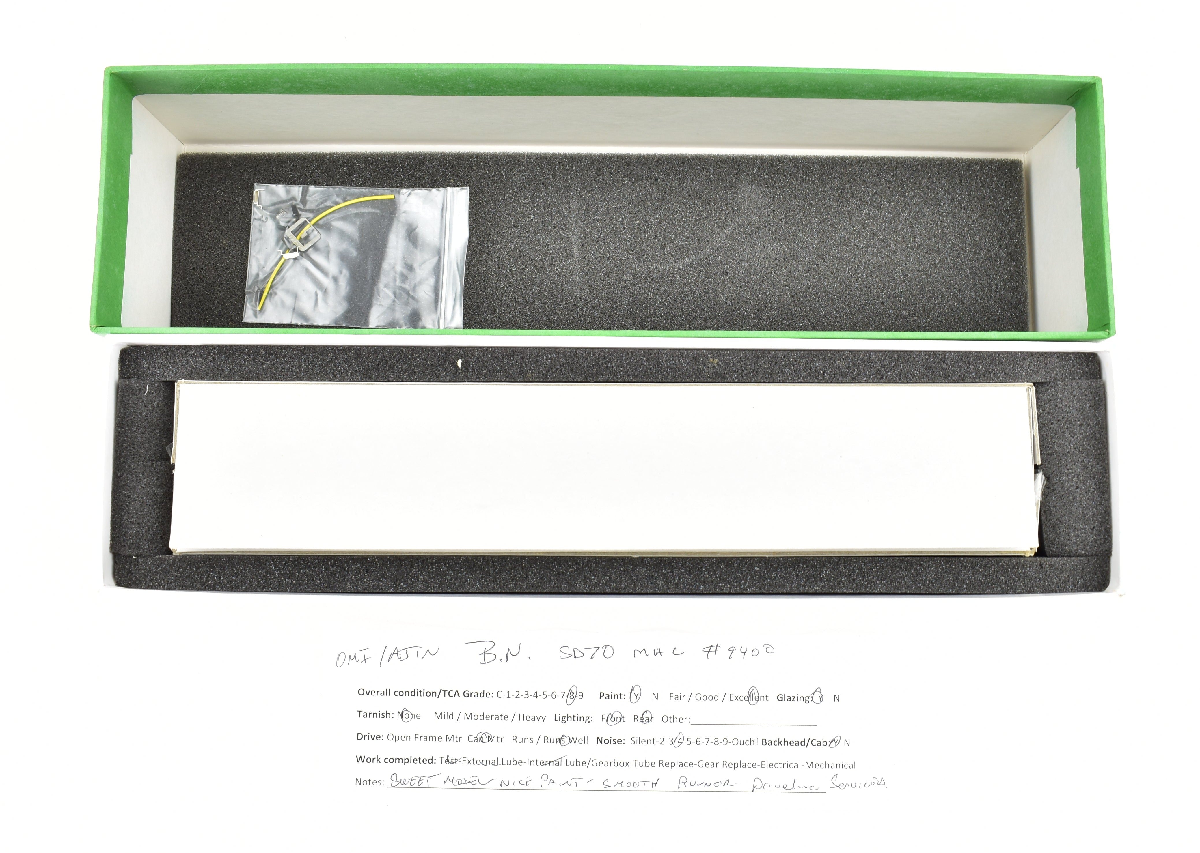 HO Scale Brass OMI BN Burlington Northern SD70MAC FP Locomotive No. 9400