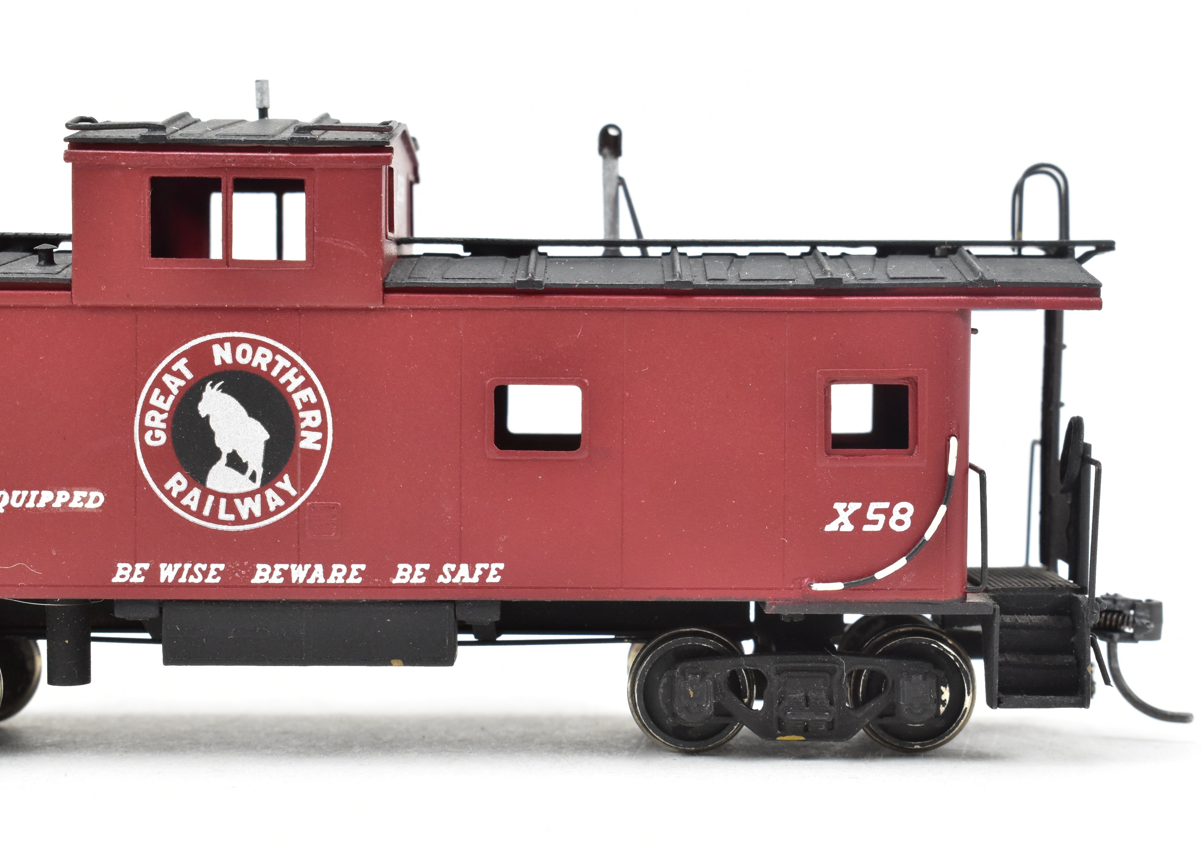 HO Scale Brass Model - Oriental Limited Great Northern Caboose X41 - 95, Custom - Painted C/P #X58