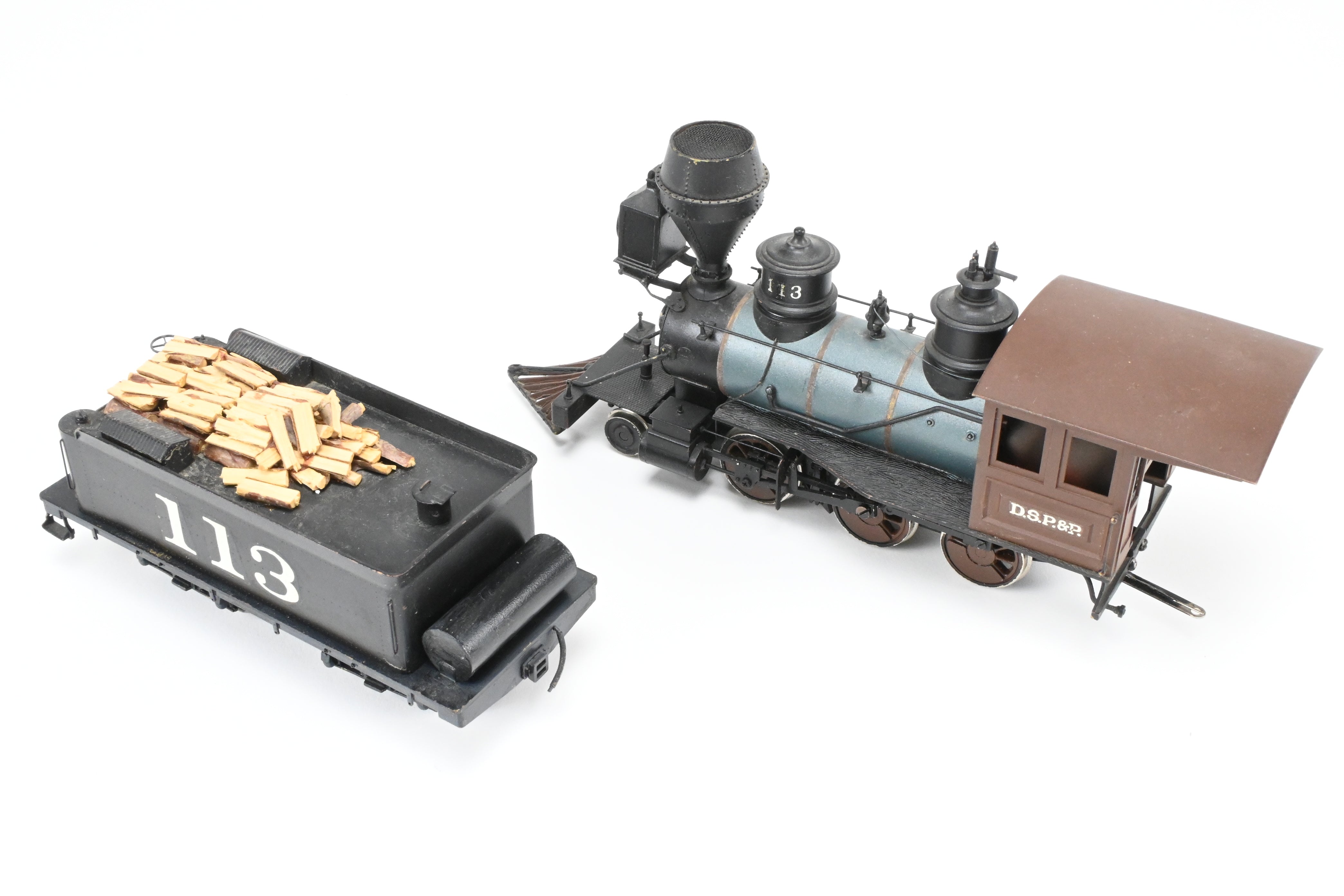 Upgraded Brass Balboa 2-6-0 Cook CP #113 Model with Can Motor