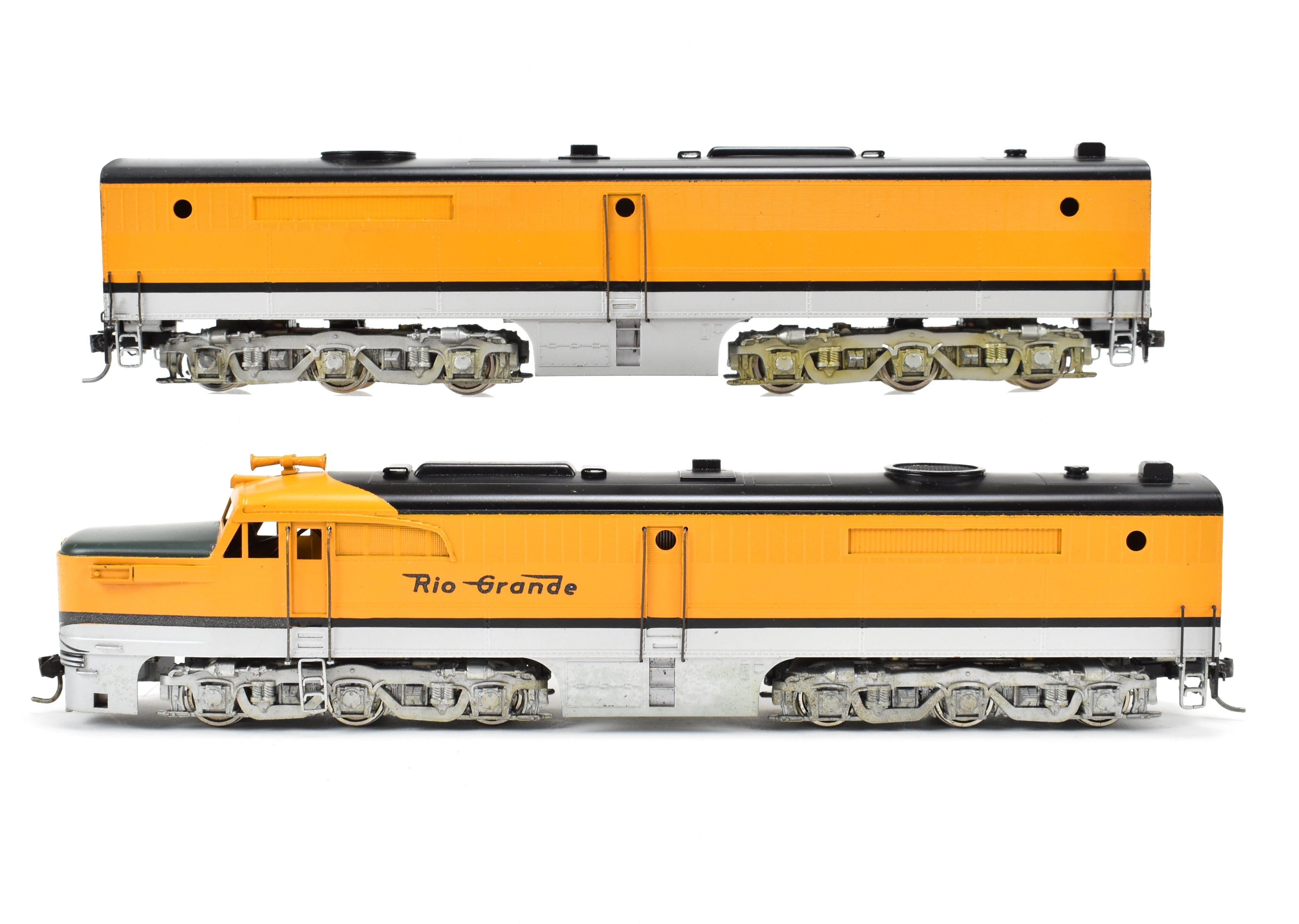 HO Scale Brass Denver & Rio Grande Western Alco PA-1/PB-1 Set FP Model