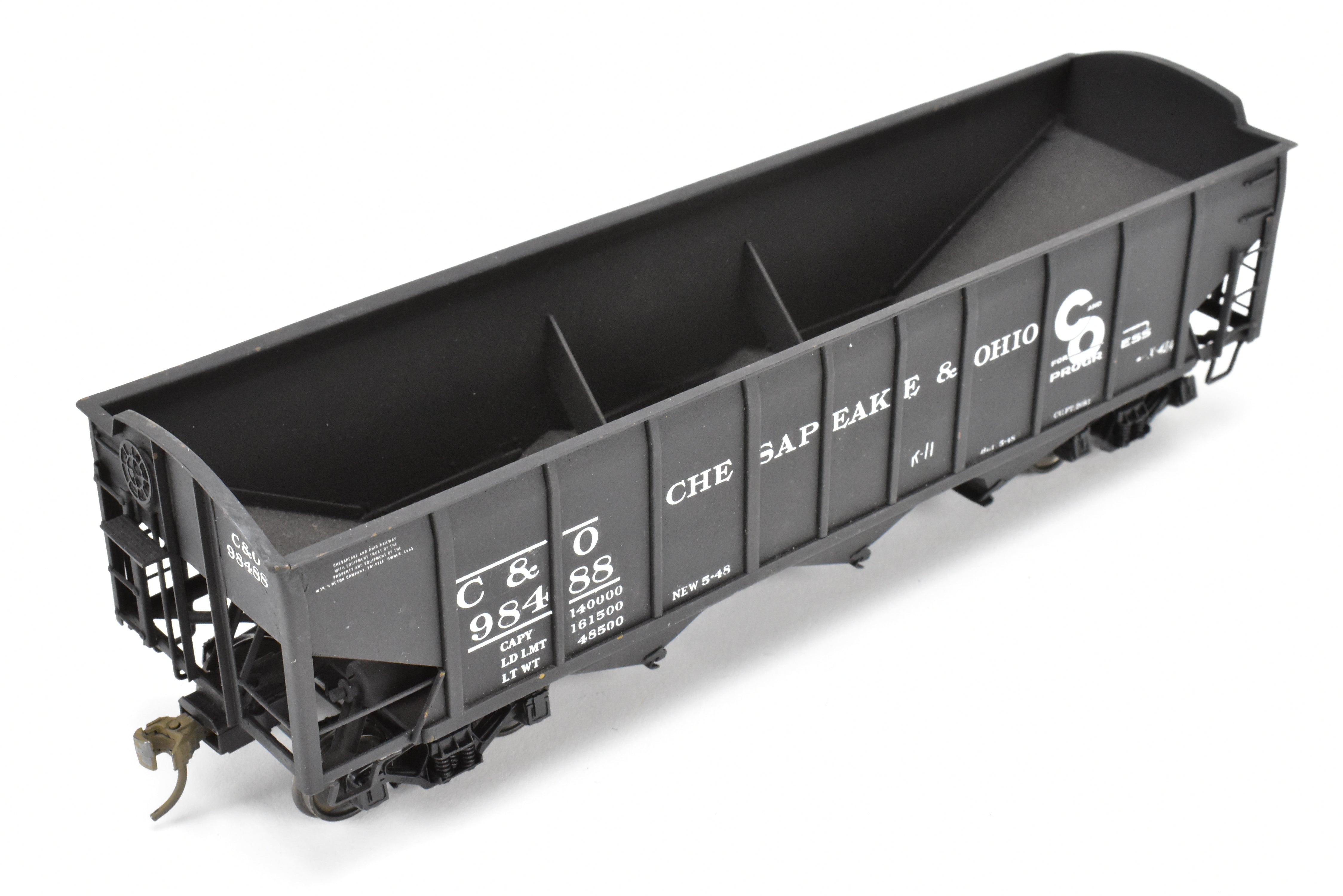 O Scale Custom Painted C&O Brass US Hobbies ACF Welded Triple Hopper #98488