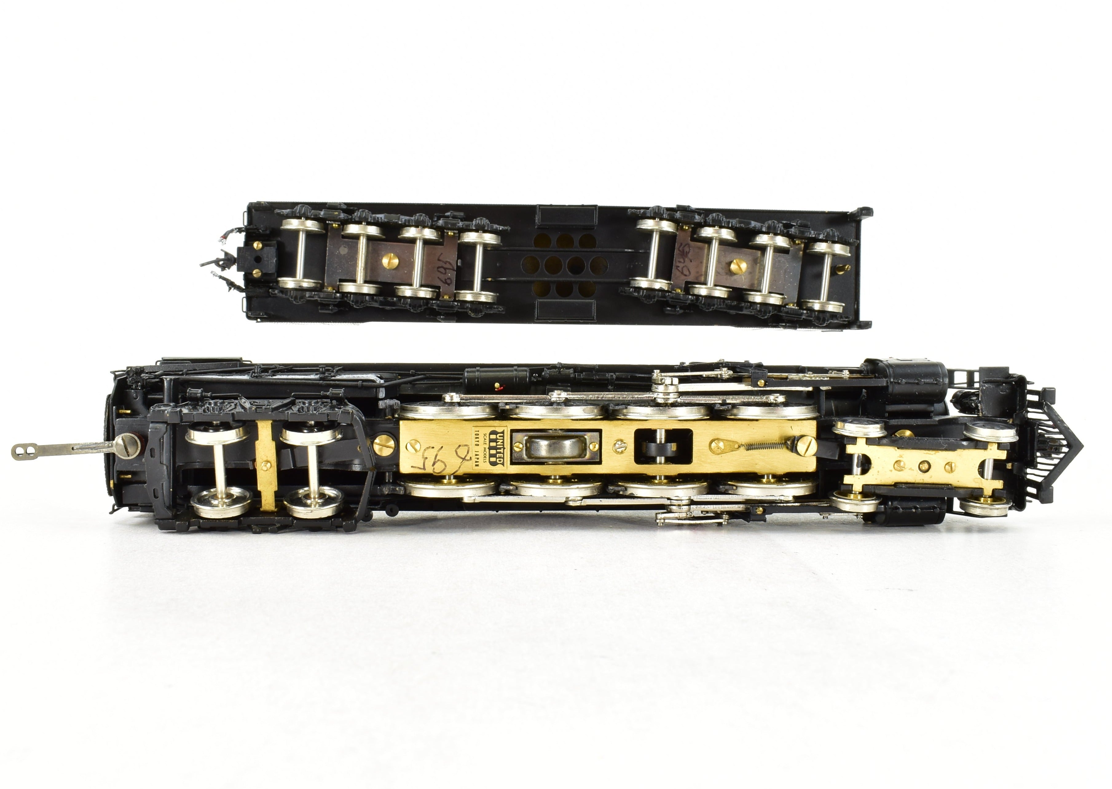 HO Scale Brass PFM - United ATSF - Santa Fe 4-8-4 Northern Steam Locomotive Model from 1981 Hi - Grade Tapered Rods Version with Custom Painting