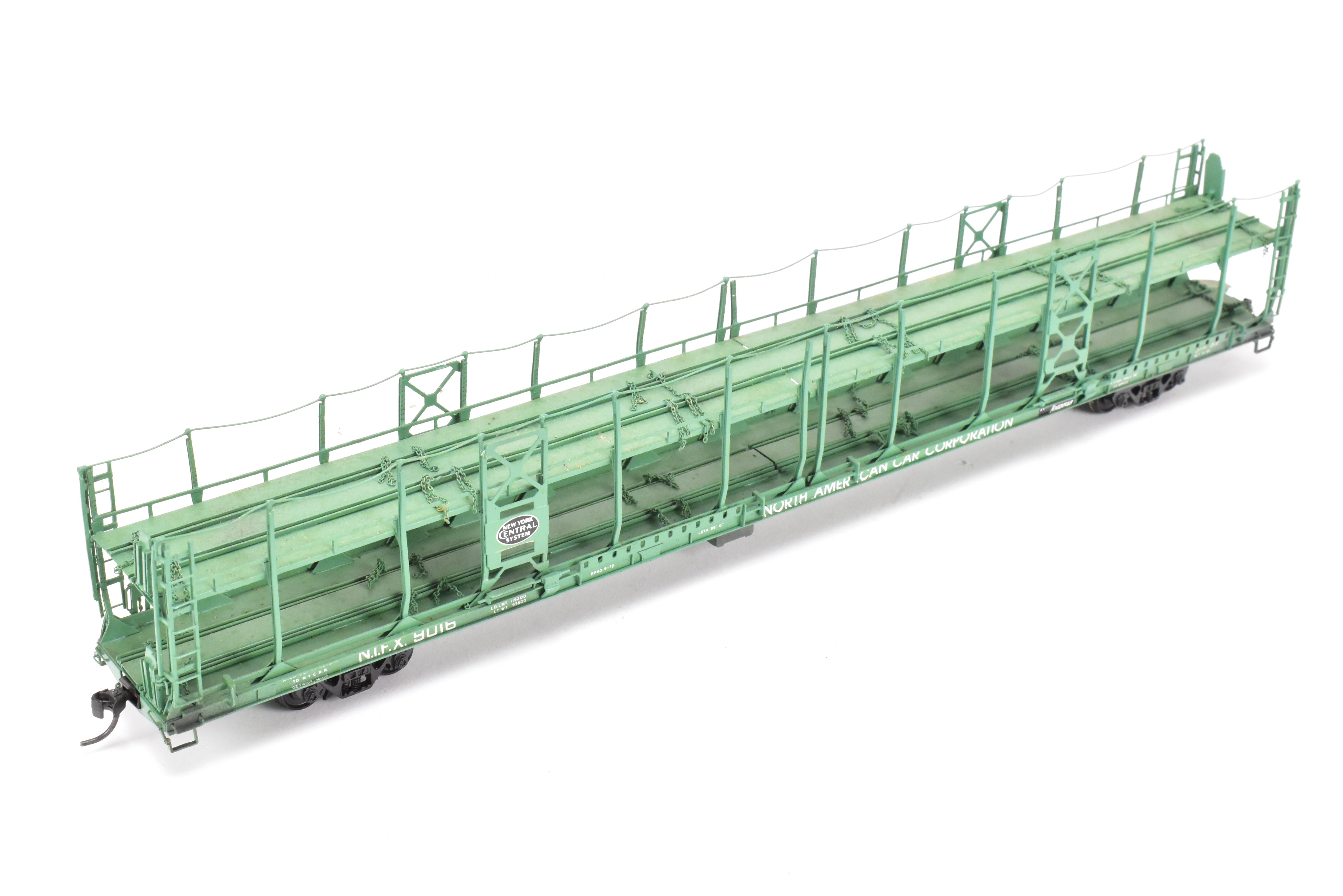 HO Brass OMI NYC - New York Central Bi - Level Auto Rack Factory - Painted NIFX Model