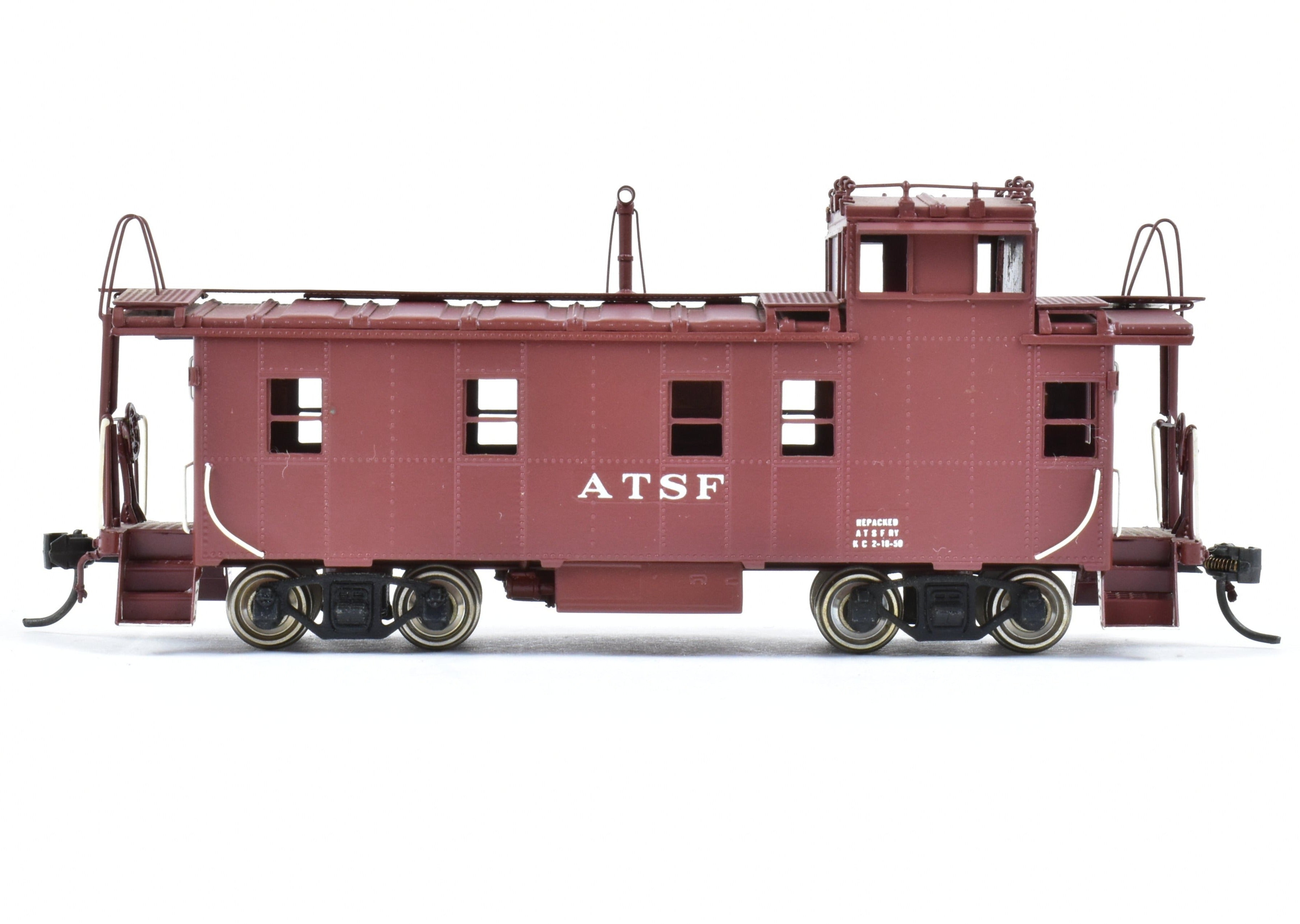 HO Brass Oriental Limited ATSF Santa Fe Custom Painted Peaked Roof Caboose