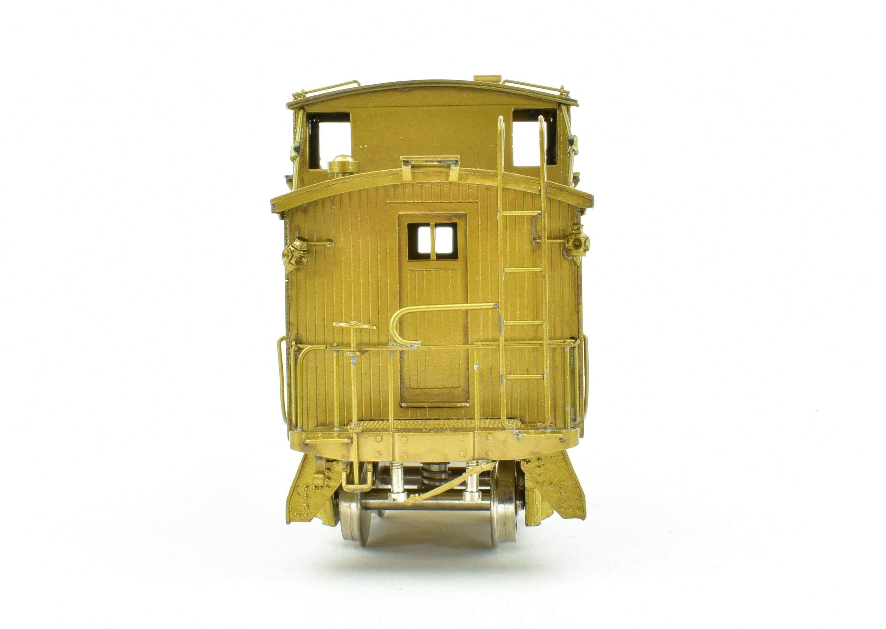 HO Scale Brass Model Railroad CON Oriental Limited CB&Q - CB&Q NE-1 28-Foot Side Door Wood Caboose