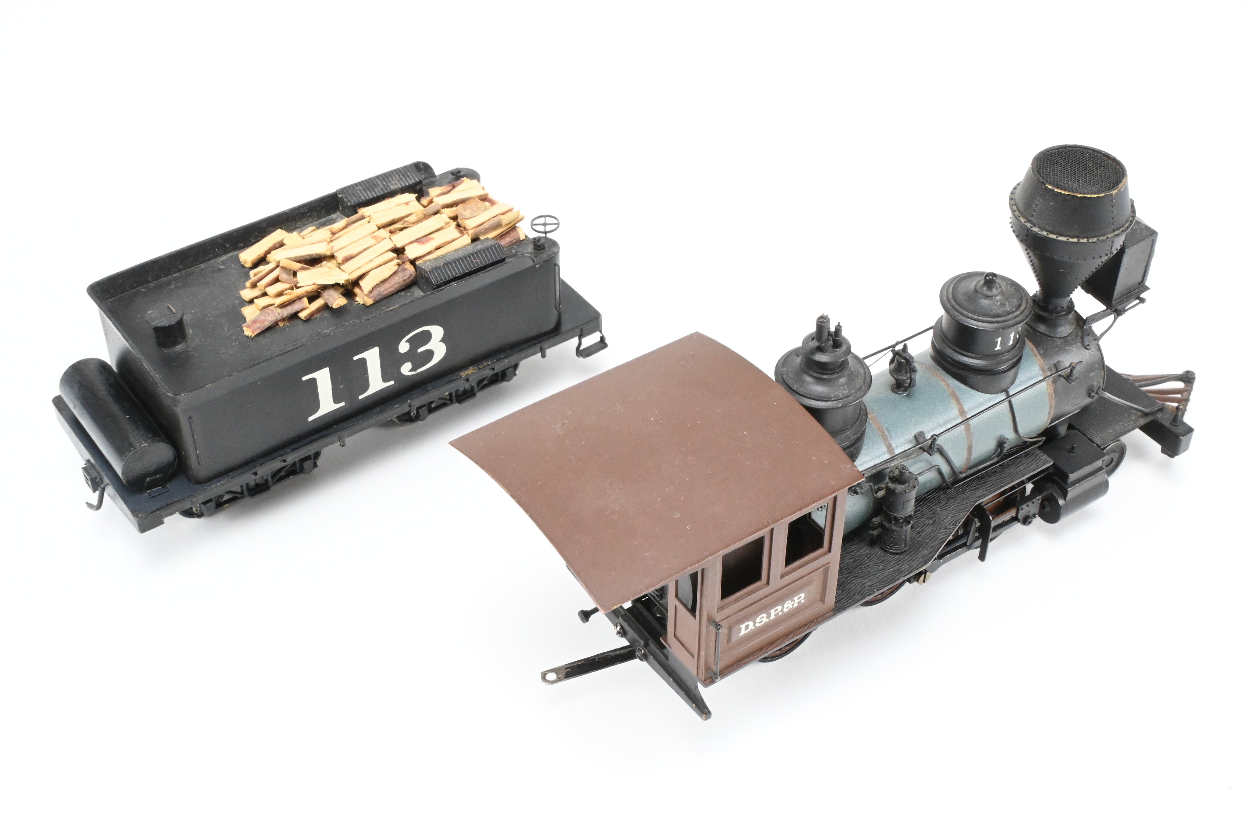 Upgraded Brass Balboa 2-6-0 Cook CP #113 Model with Can Motor