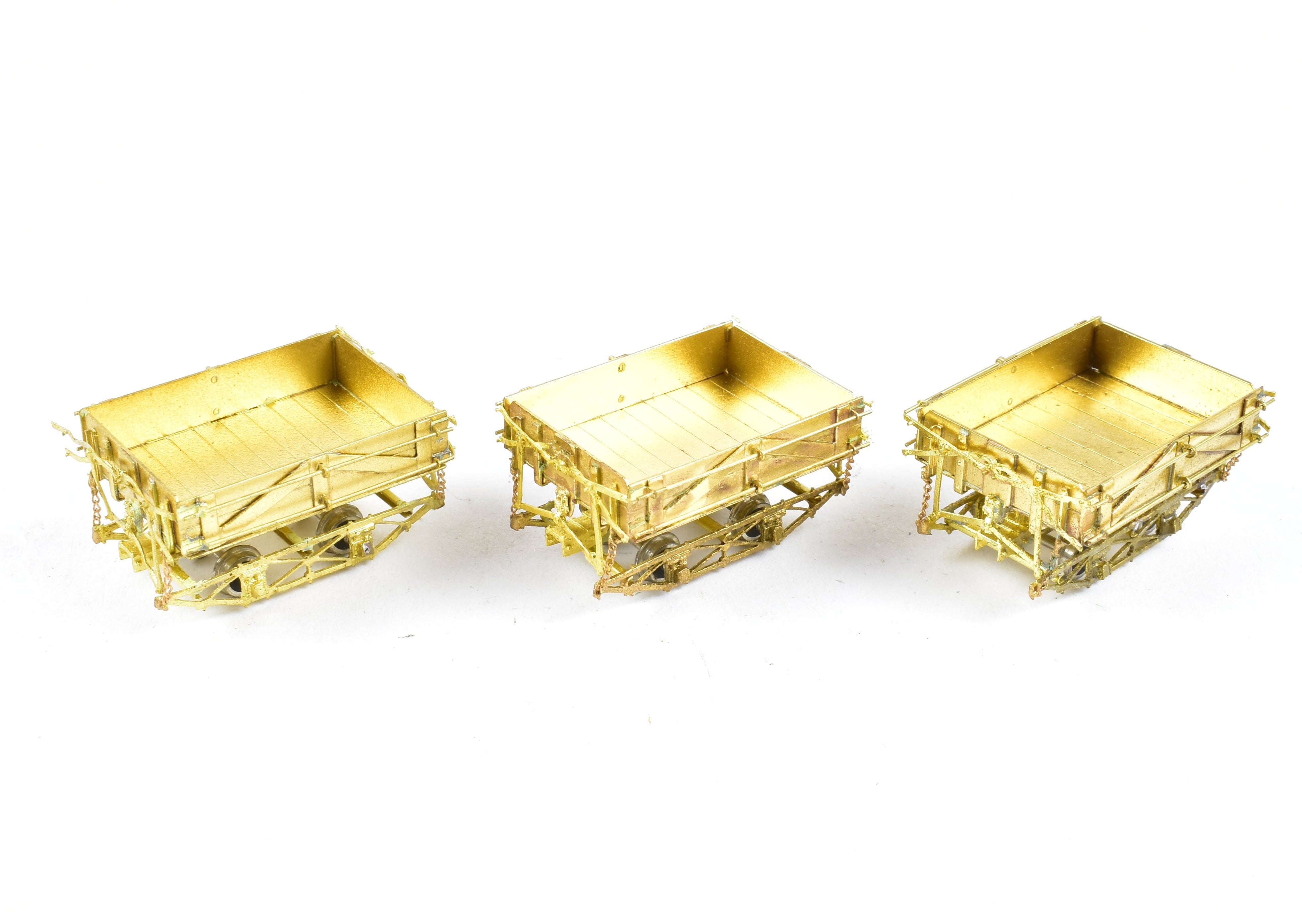 HOn3 Brass Precision Scale Co. Westside Lumber Co. PC&F Side Dump Ballast Car Set of 3