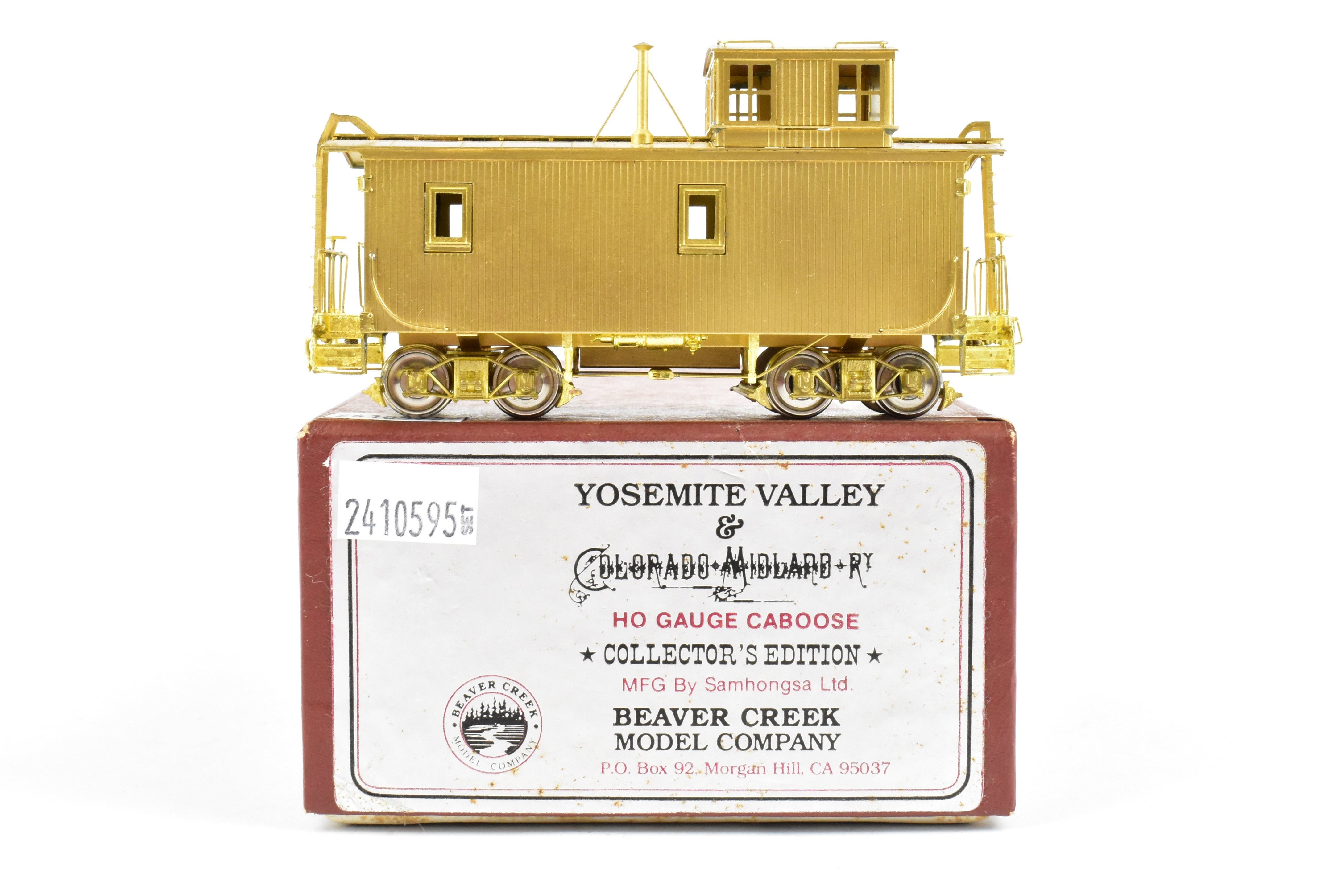 Collector's Edition HO Scale Brass Model of Beaver Creek Colorado Midland Wood Caboose