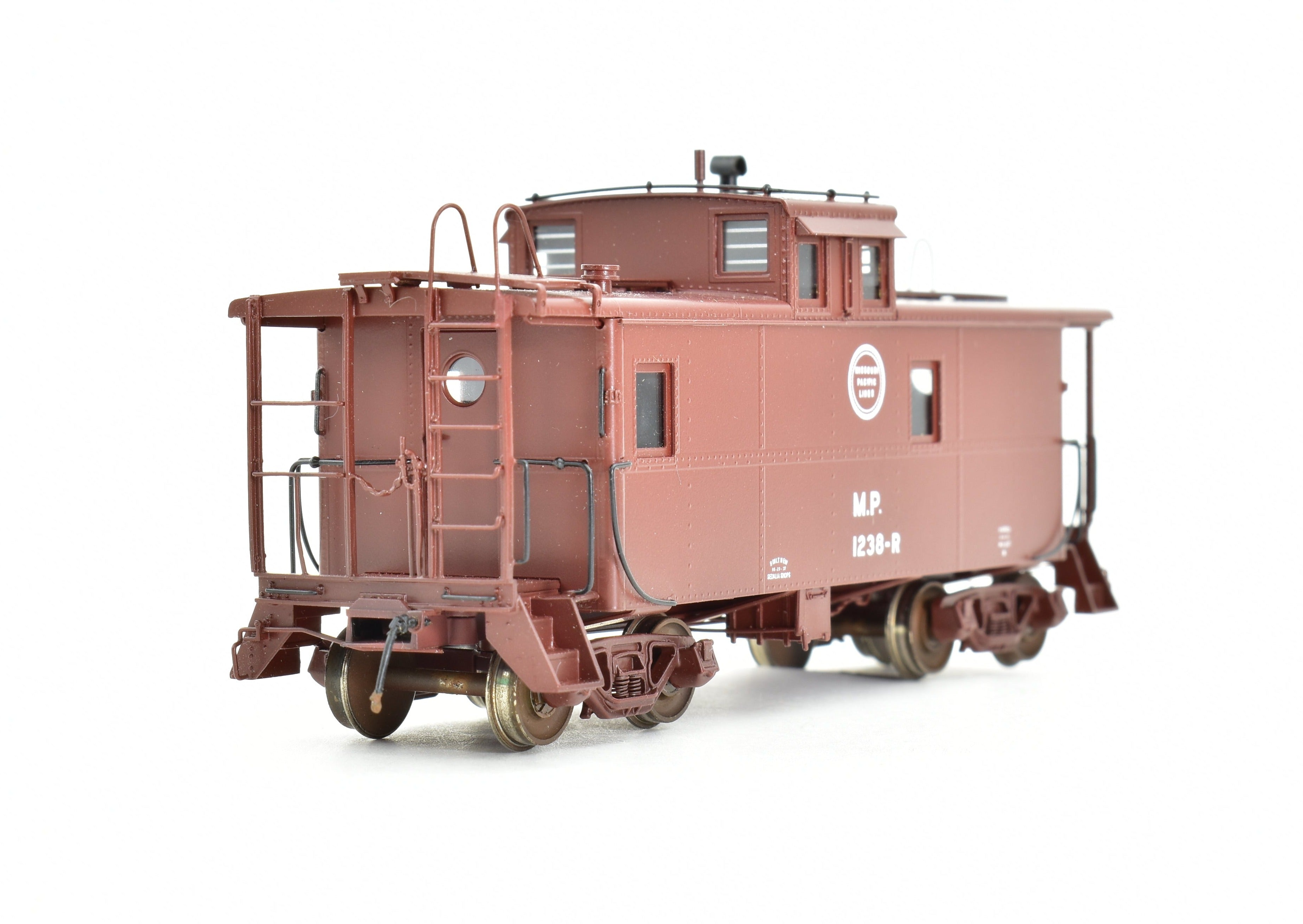 HO Scale Brass Model - Overland Models, Inc. Missouri Pacific Steel Caboose Magor Copy Built in 1951 with FP Radio Version