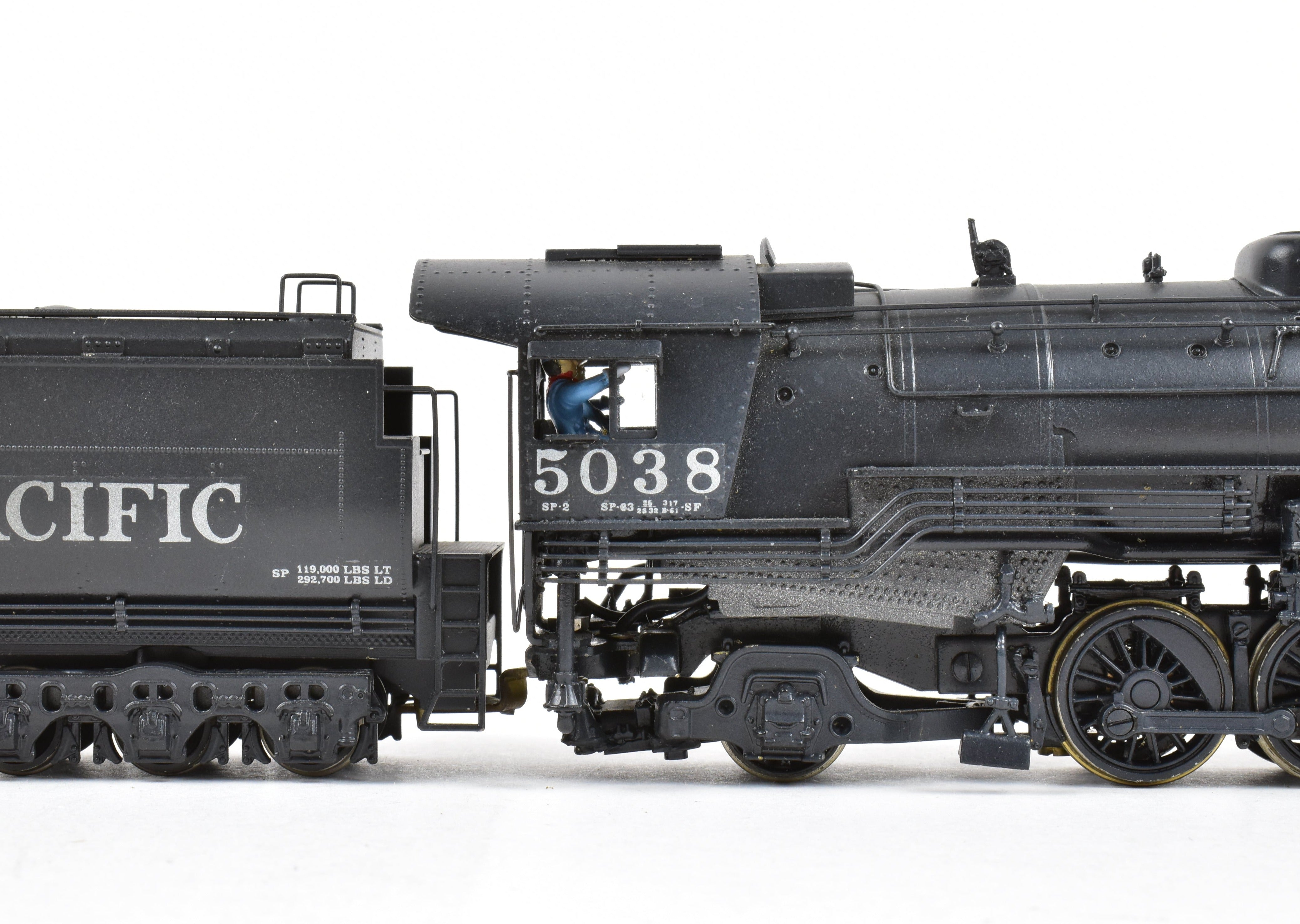 HO Scale Brass Westside Model Co. Southern Pacific SP-2 4-10-2 Custom Painted Steam Locomotive Model No. 5038 for Railroad Enthusiasts