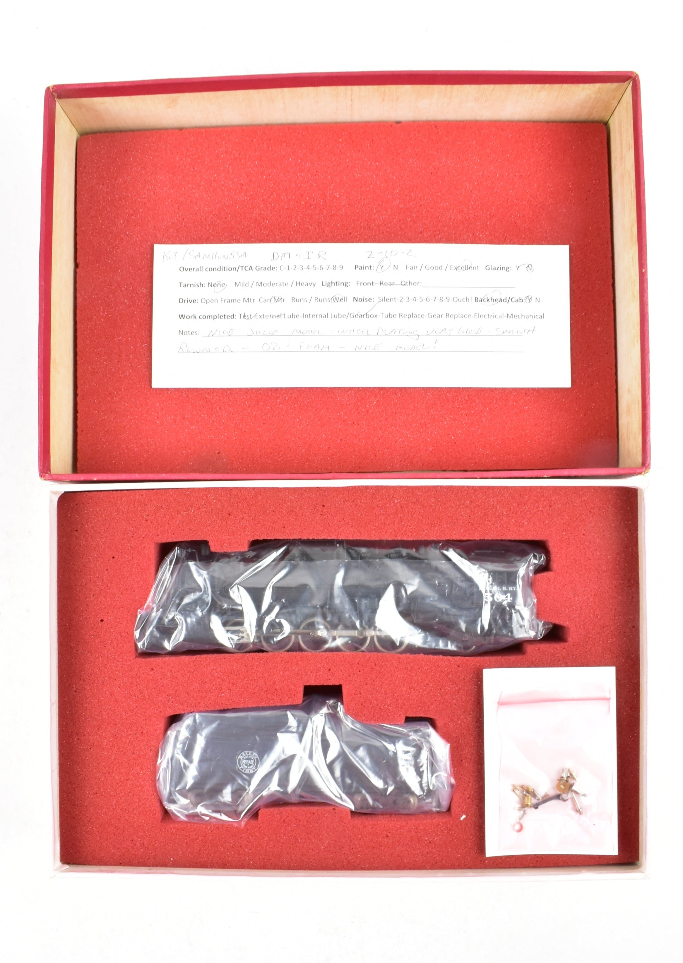 HO Brass Key Imports DM&IR 2-10-2 Santa Fe Class E Custom Painted Locomotive No. 504