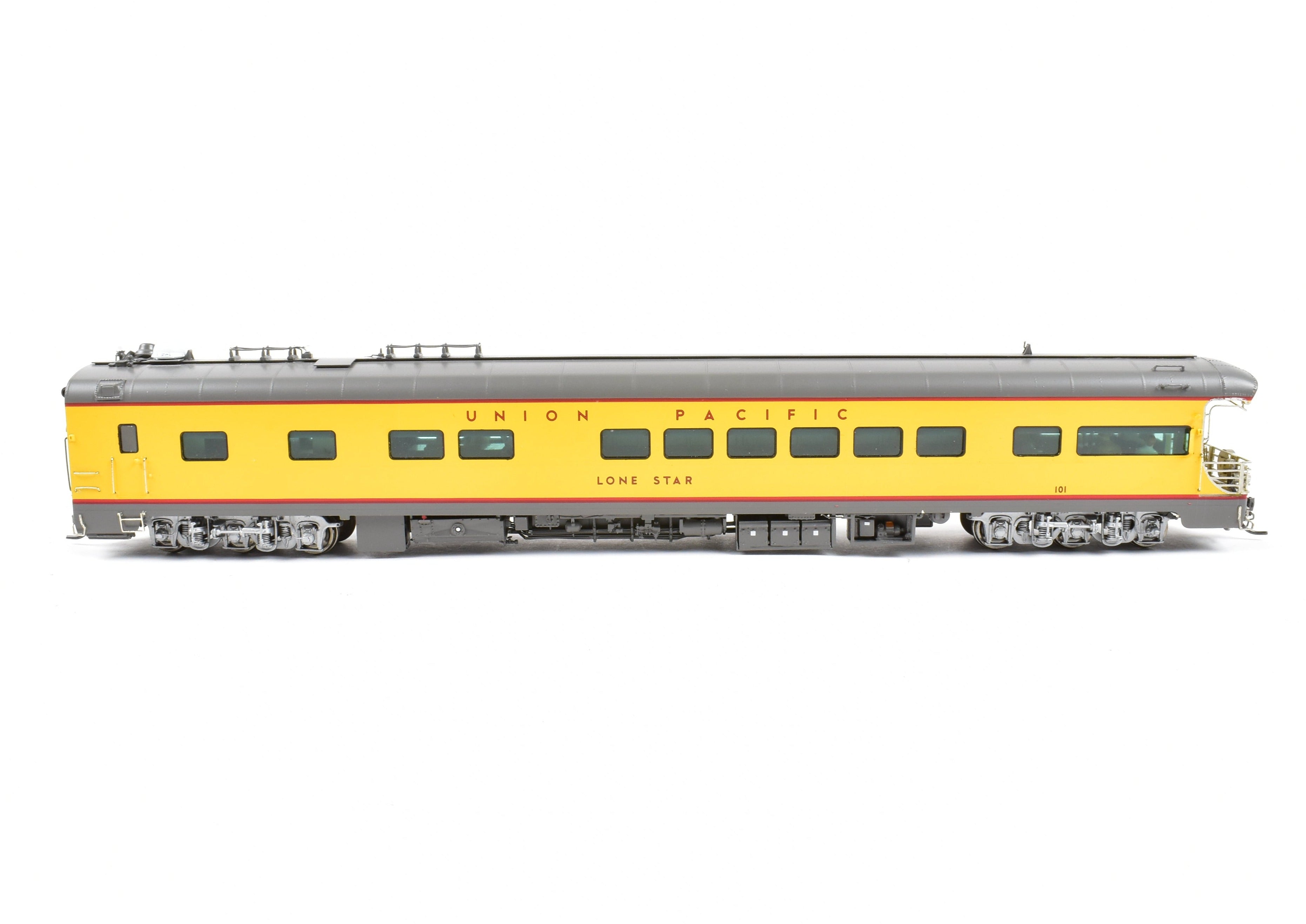 HO Scale Brass Union Pacific Lone Star Business Car Model by Overland Models, Inc. - No Lights and Sold As-Is