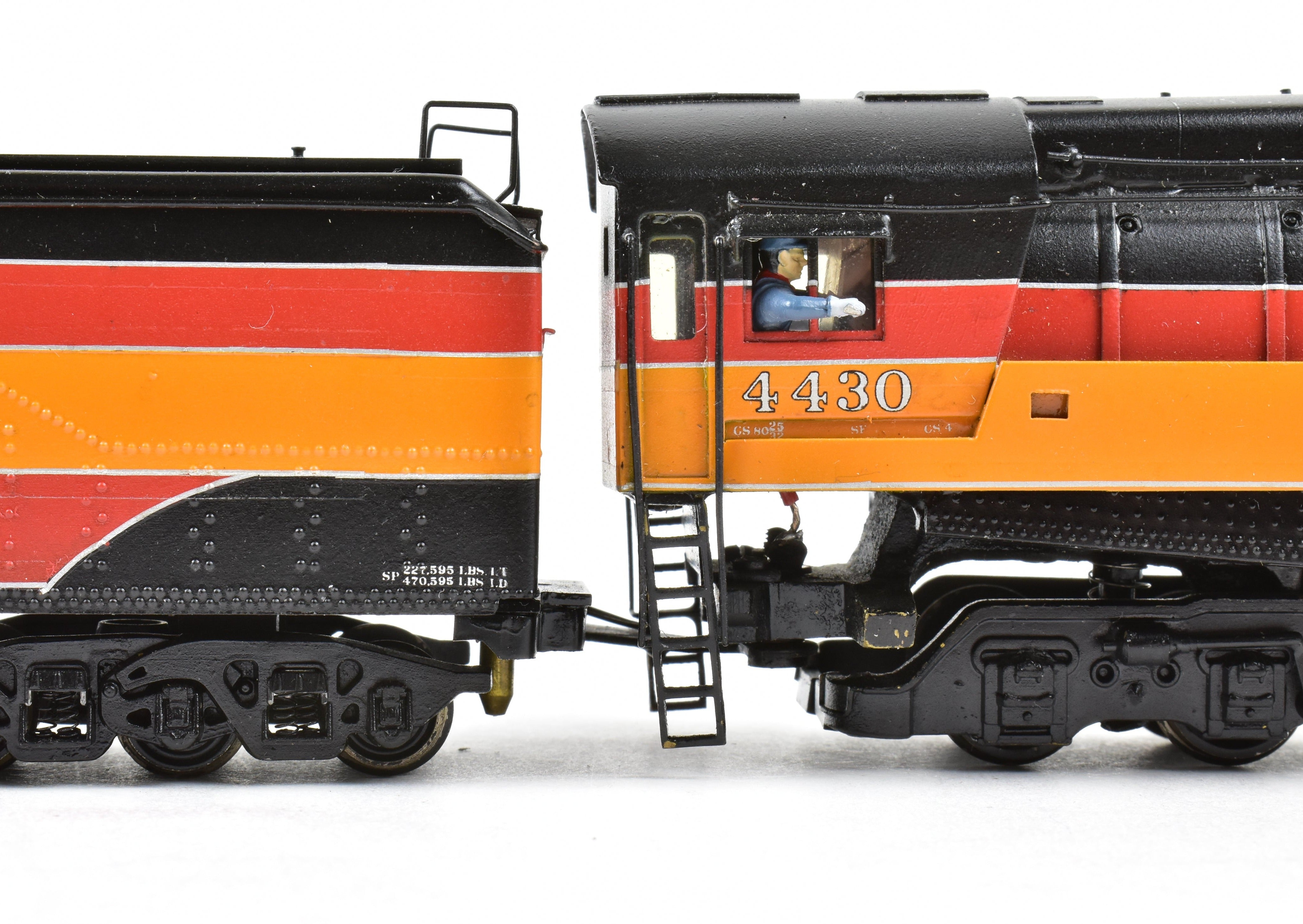 High - Quality HO Scale Brass Pacific Fast Mail (PFM) Model - United SP - Southern Pacific Class GS - 4 4 - 8 - 4 Locomotive with Custom - Painted Daylight Finish