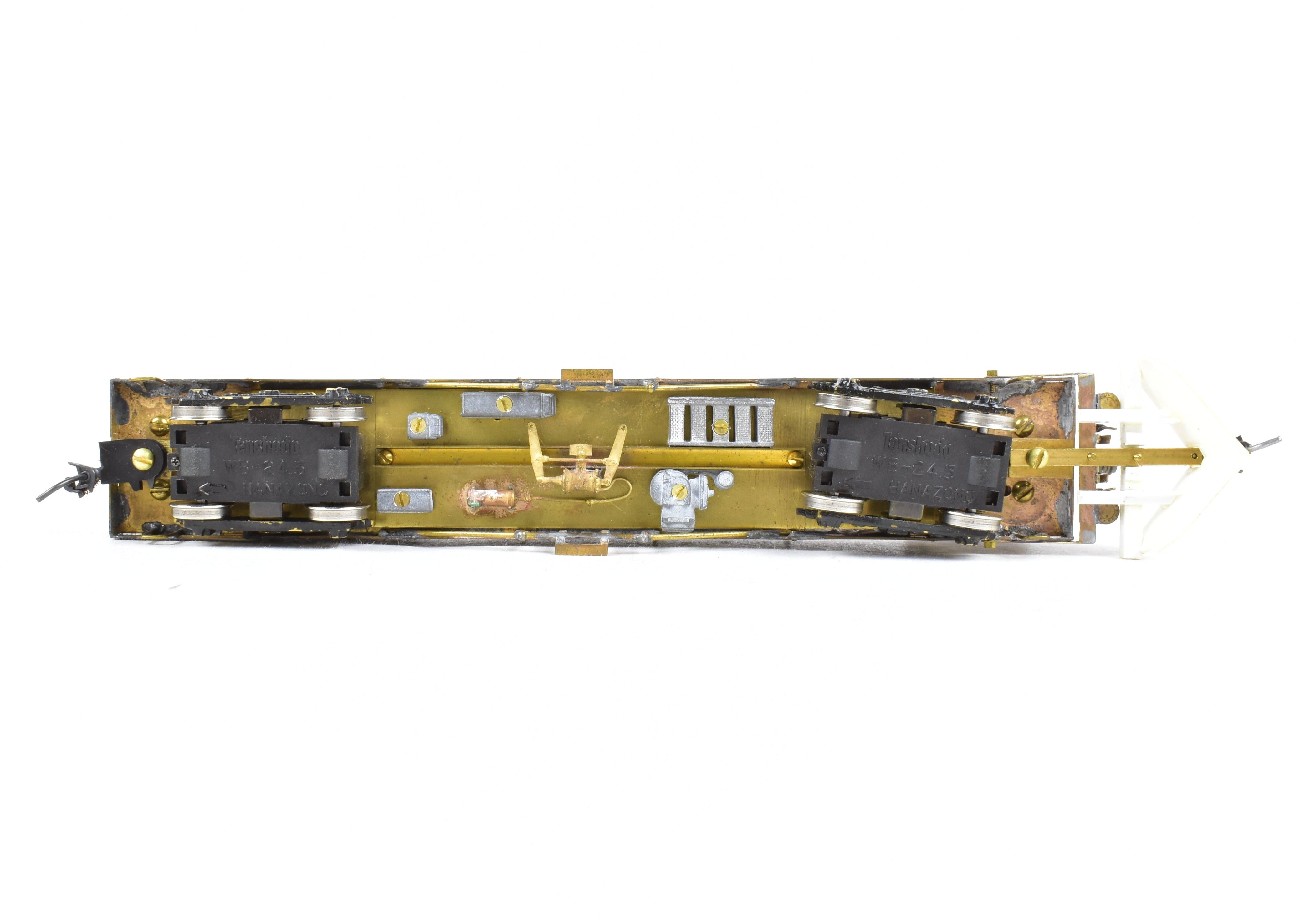 Custom - Built HO Scale Brass Traction Line Pole Car with Load from an Unknown Japanese Importer