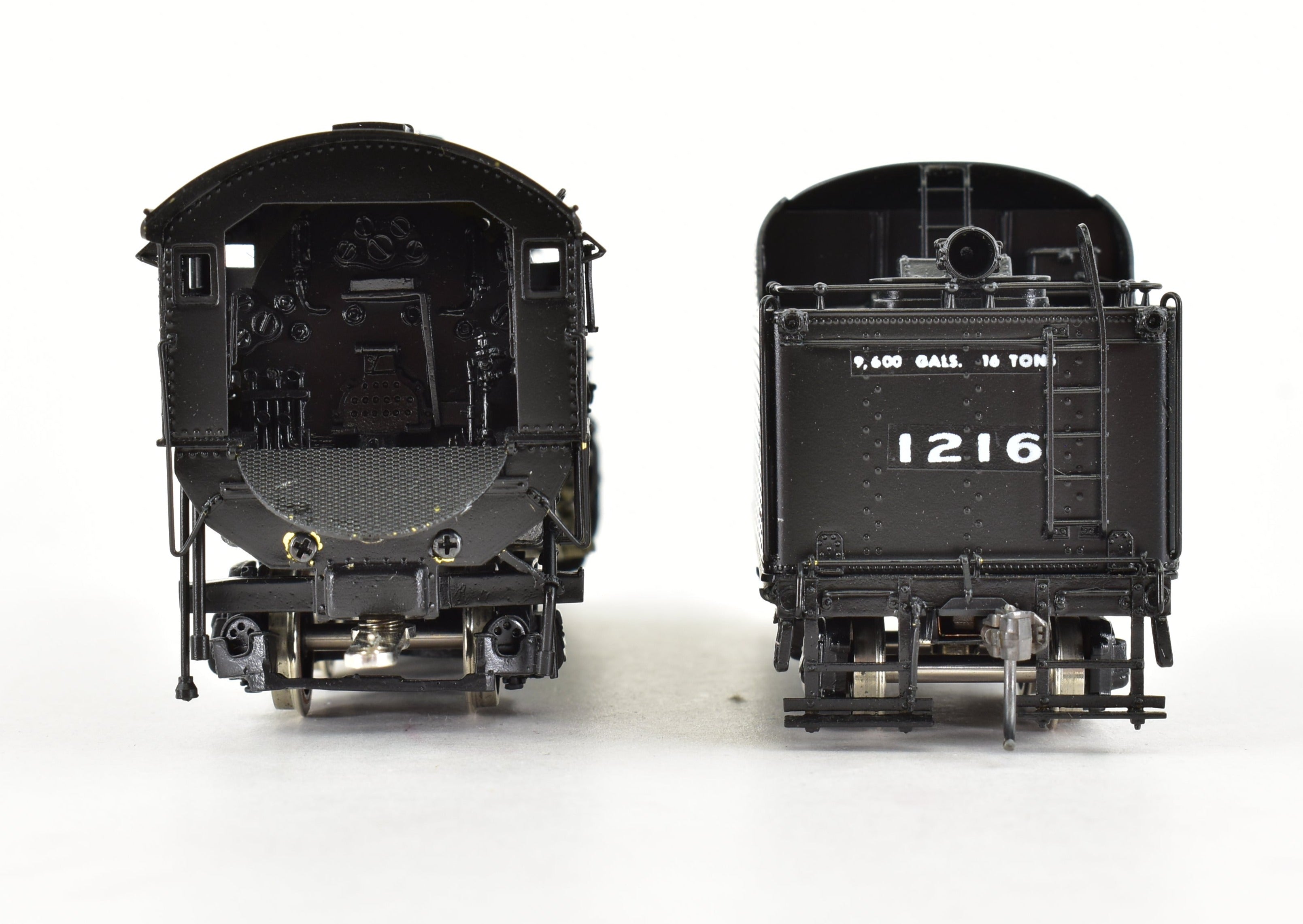 HO Scale Brass Model Train CON Key Imports B&A - Boston & Albany H - 5j Class 2 - 8 - 2 Mikado Steam Locomotive #1216 with Factory Painting