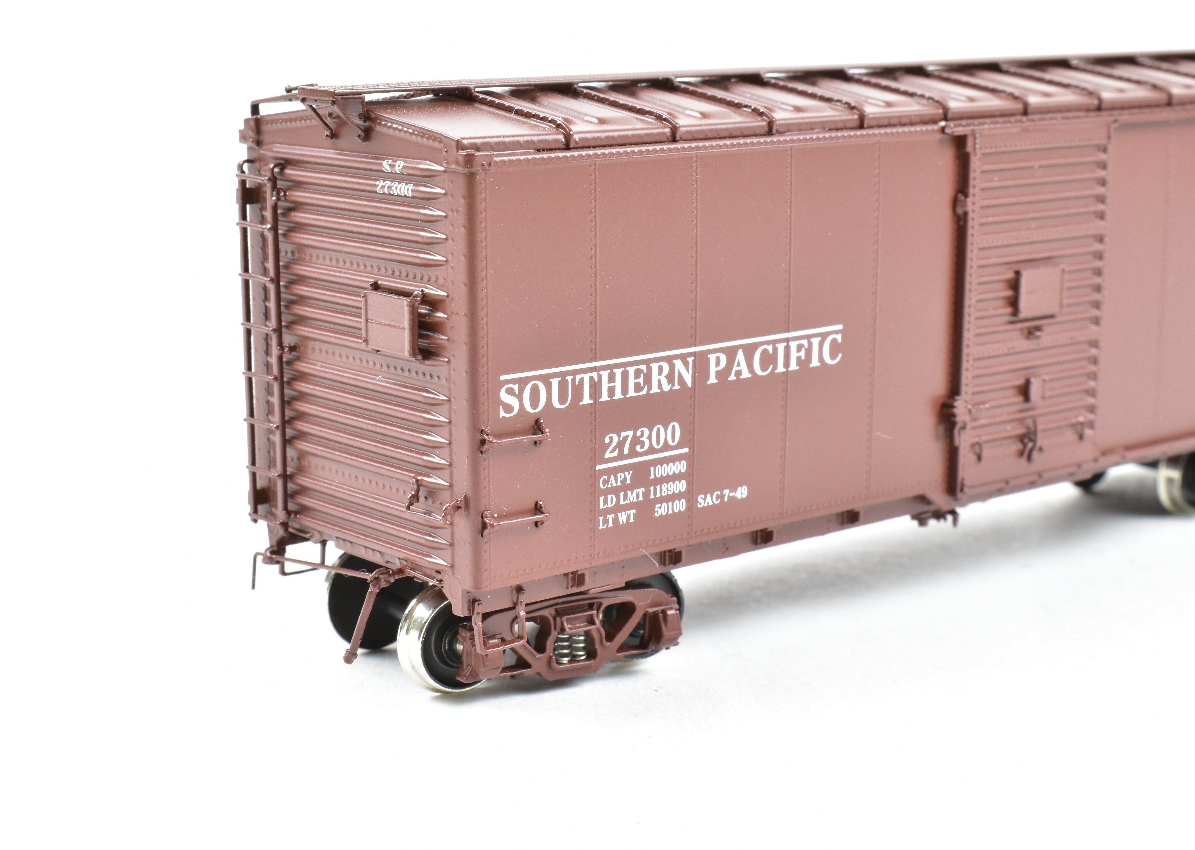 High - Quality HO Scale Brass CIL - Challenger Imports Southern Pacific Class B - 50 - 12 - A Rebuilt Steel - Sided Box Car with Factory Painting