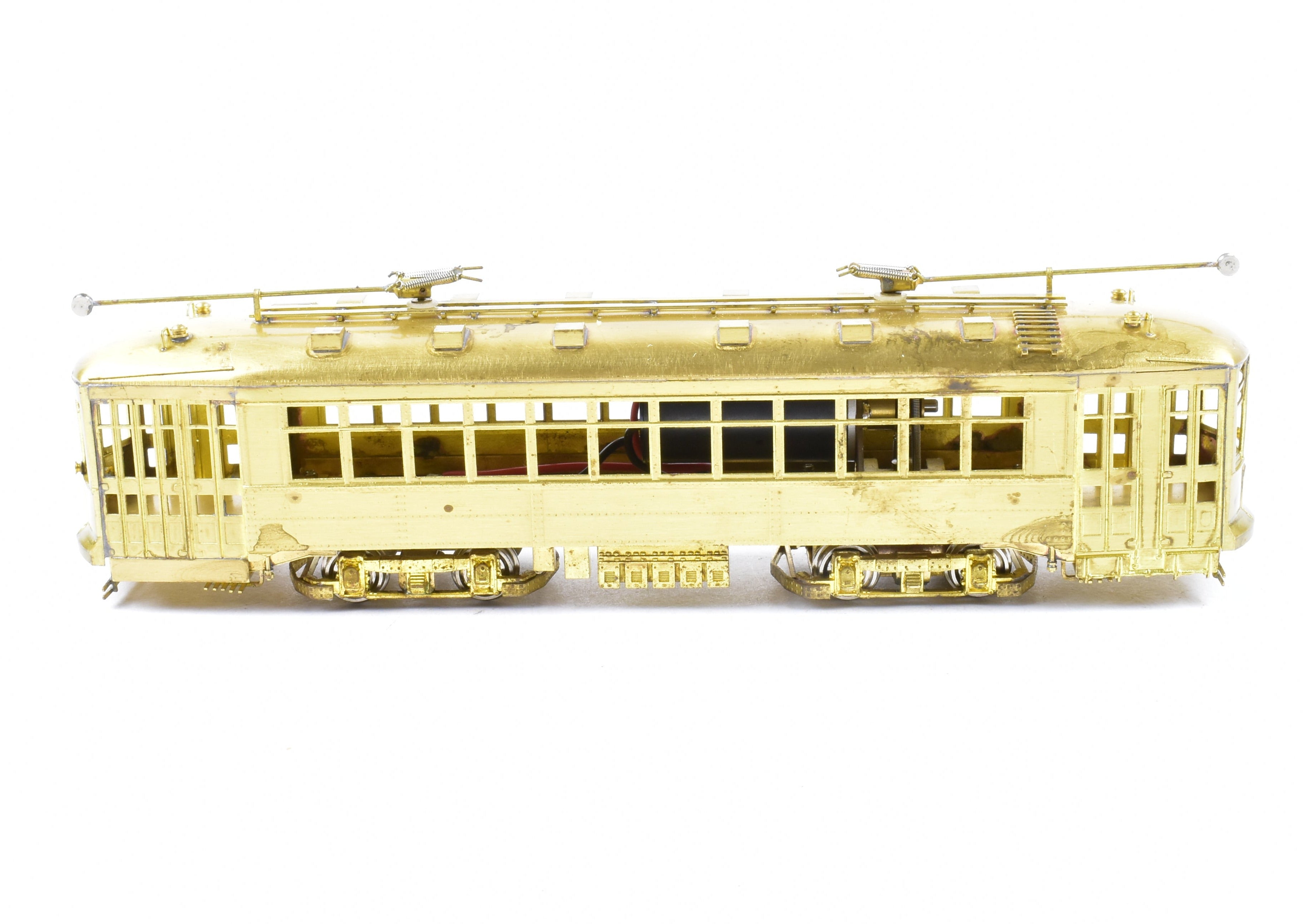HO Scale Brass Chicago Surface Lines 169 Car Model - Fairfield Models 344 - 1 with New NWSL Gears for Model Trains