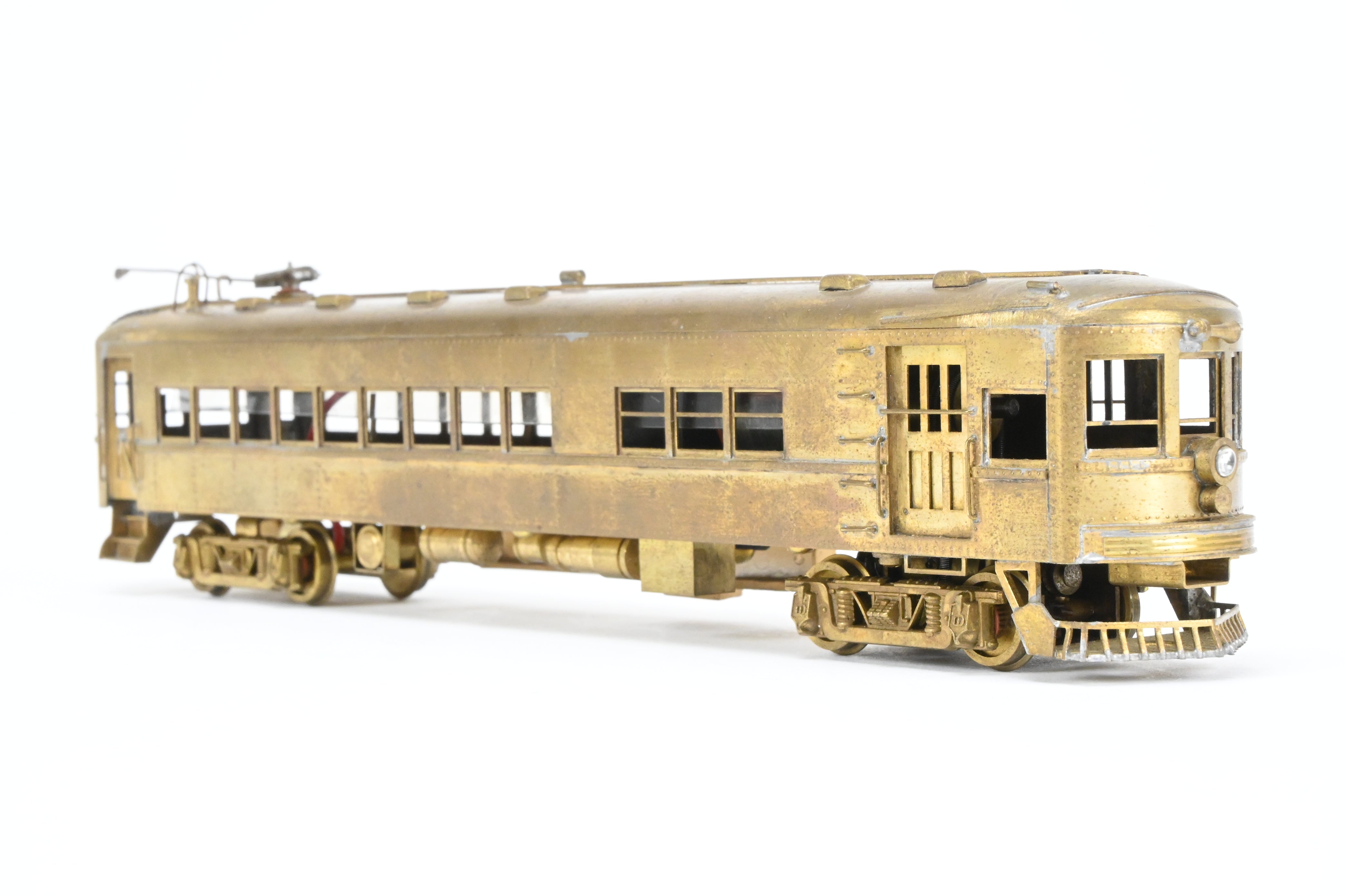 HO Scale Brass Ken Kidder Indiana Railroad Passenger RPO Interurban Model with Minor Wear