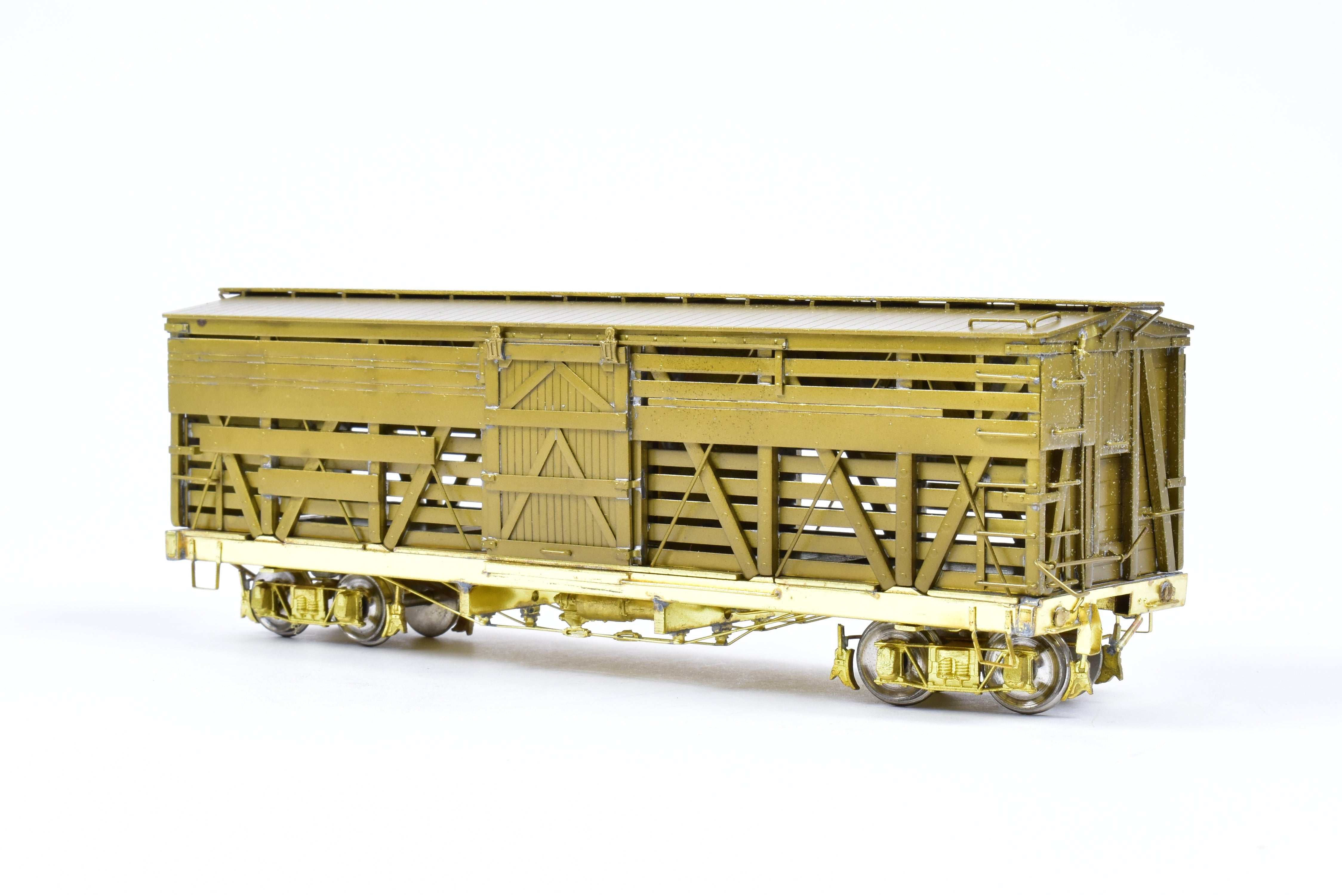 On3 Scale Brass Empire Midland Model of Denver & Rio Grande Western 30-Foot Stock Car