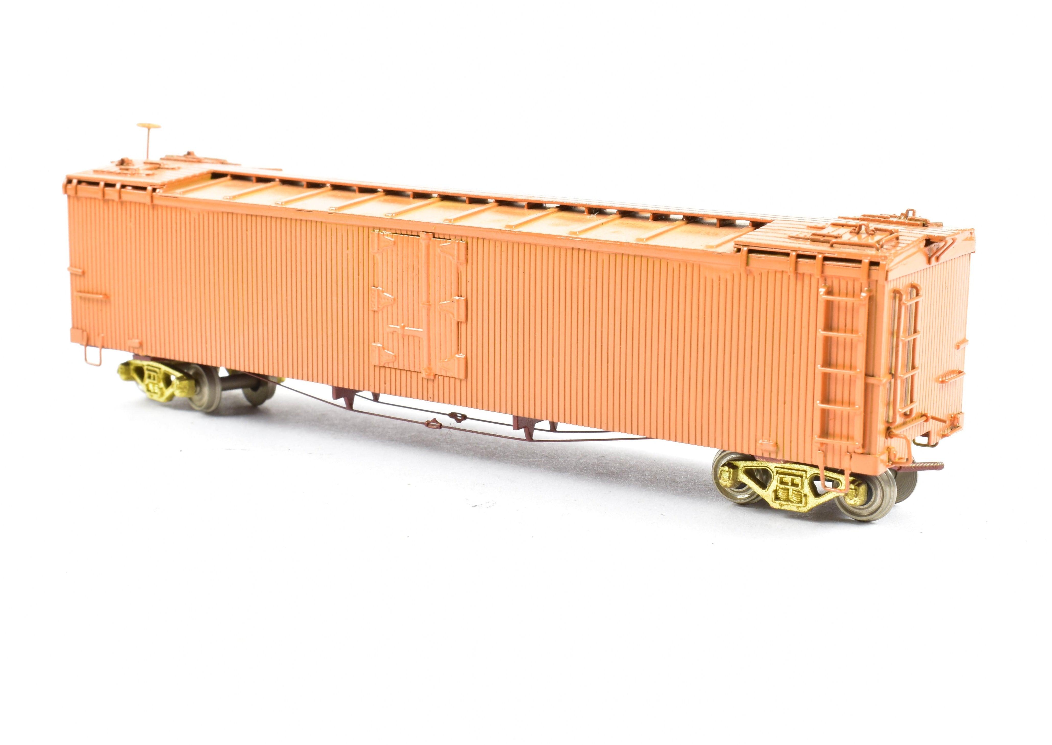 HOn3 Brass Empire Midland D&RGW Orange Painted 40' Refrigerator Car