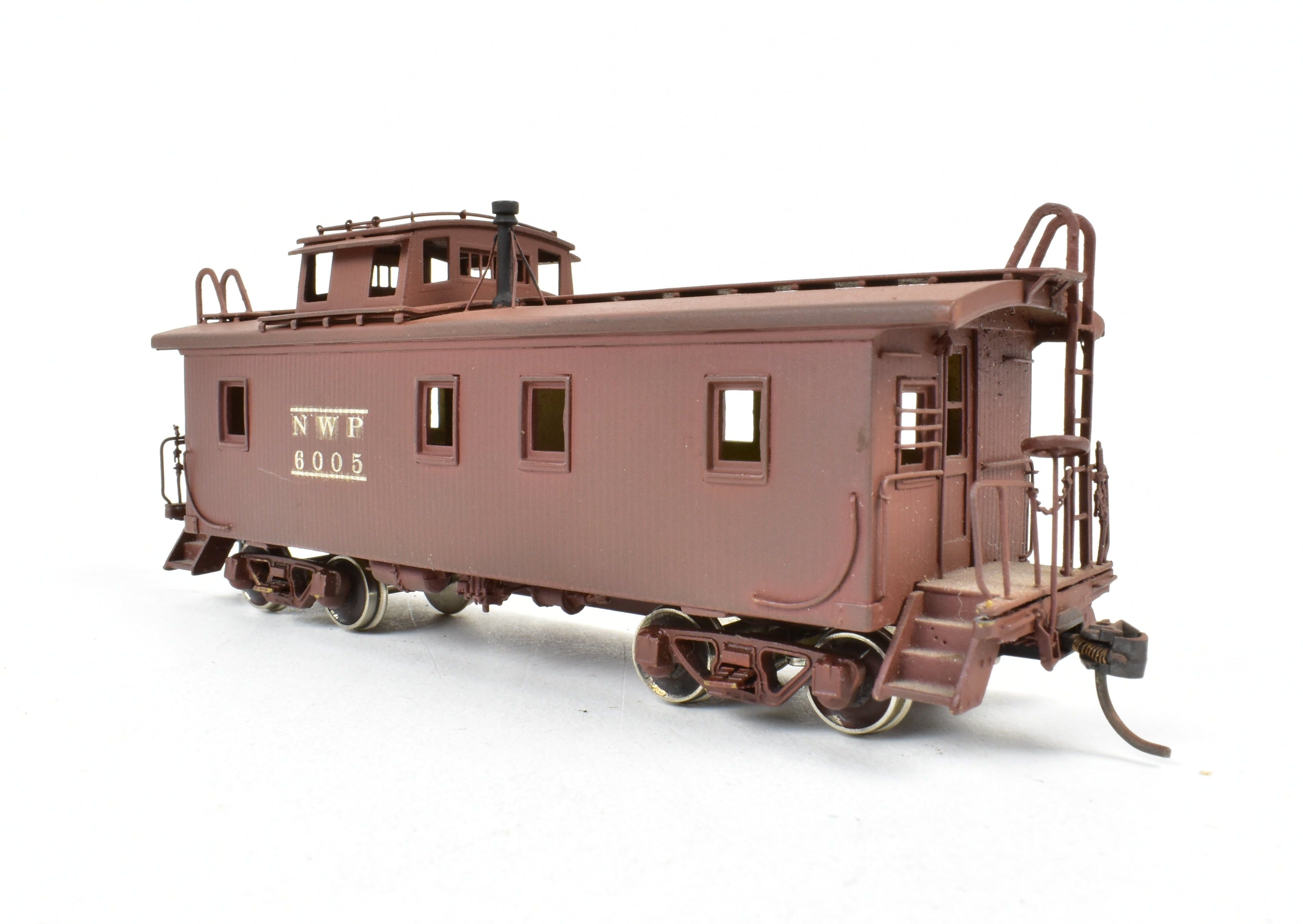 HO Brass Precision Scale Co. Custom Painted Northwestern Pacific C-30-1 Wood Cupola Caboose