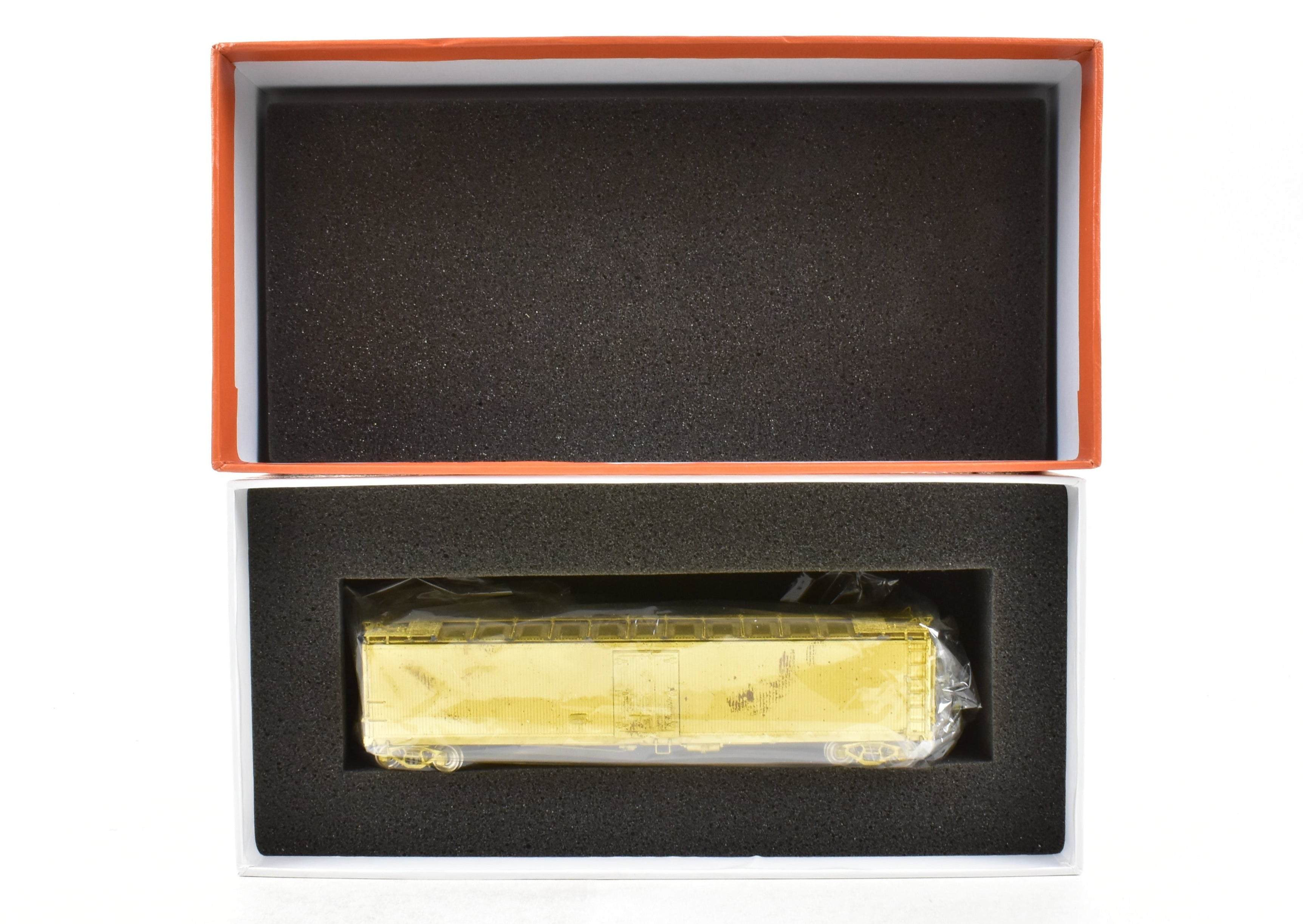 HO Scale Brass Model Railroad Refrigerator Car by OMI - Overland Models, Inc., Representing ATSF - Santa Fe SFRD Rr - 10 Class 50' Ice Bunker Wood Design without Original Box