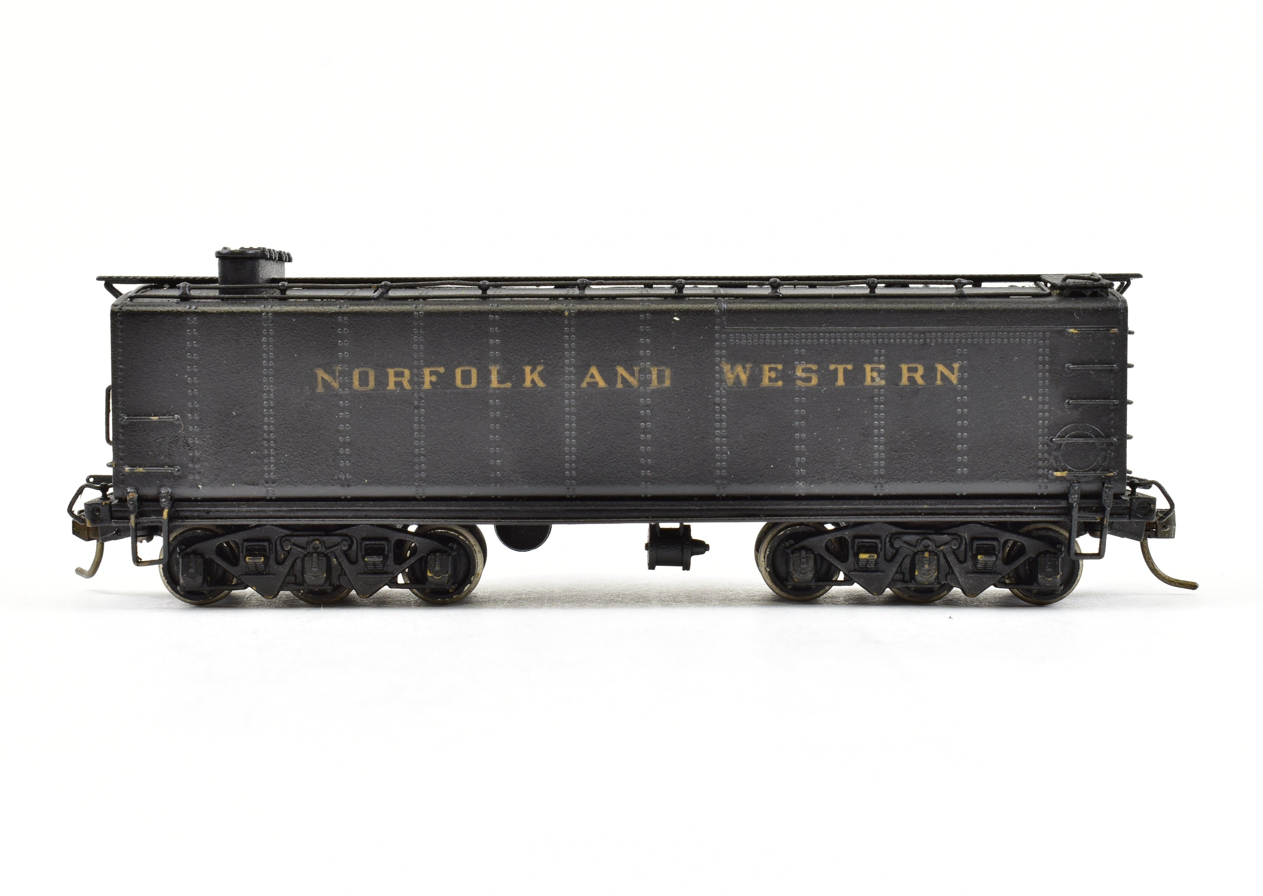 High - Quality HO Scale Brass Pacific Fast Mail Model Train - United N&W Norfolk & Western Auxiliary Tender with Custom Painting, No Box Included