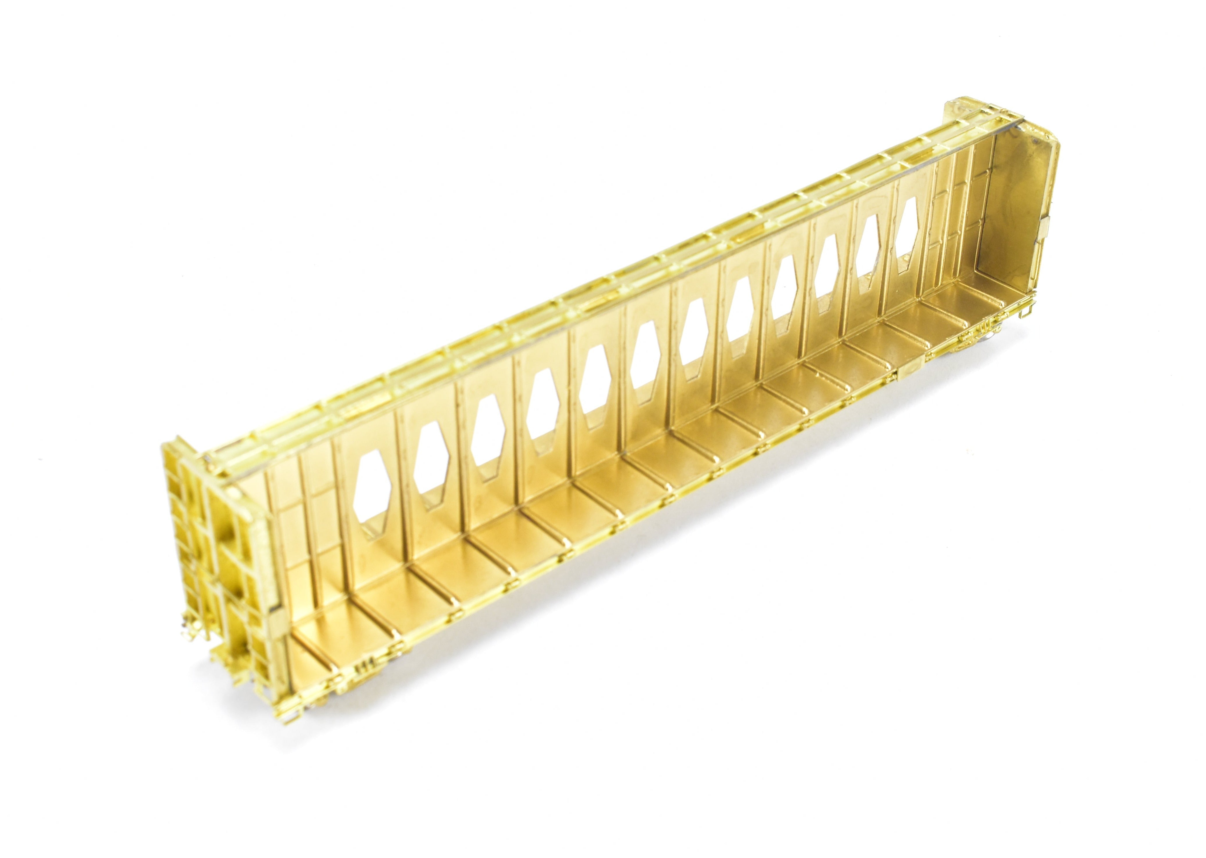 HO Scale Brass Thrall Center Beam 64-Foot Flat Car Model by Overland Models, Inc. for Various Roads