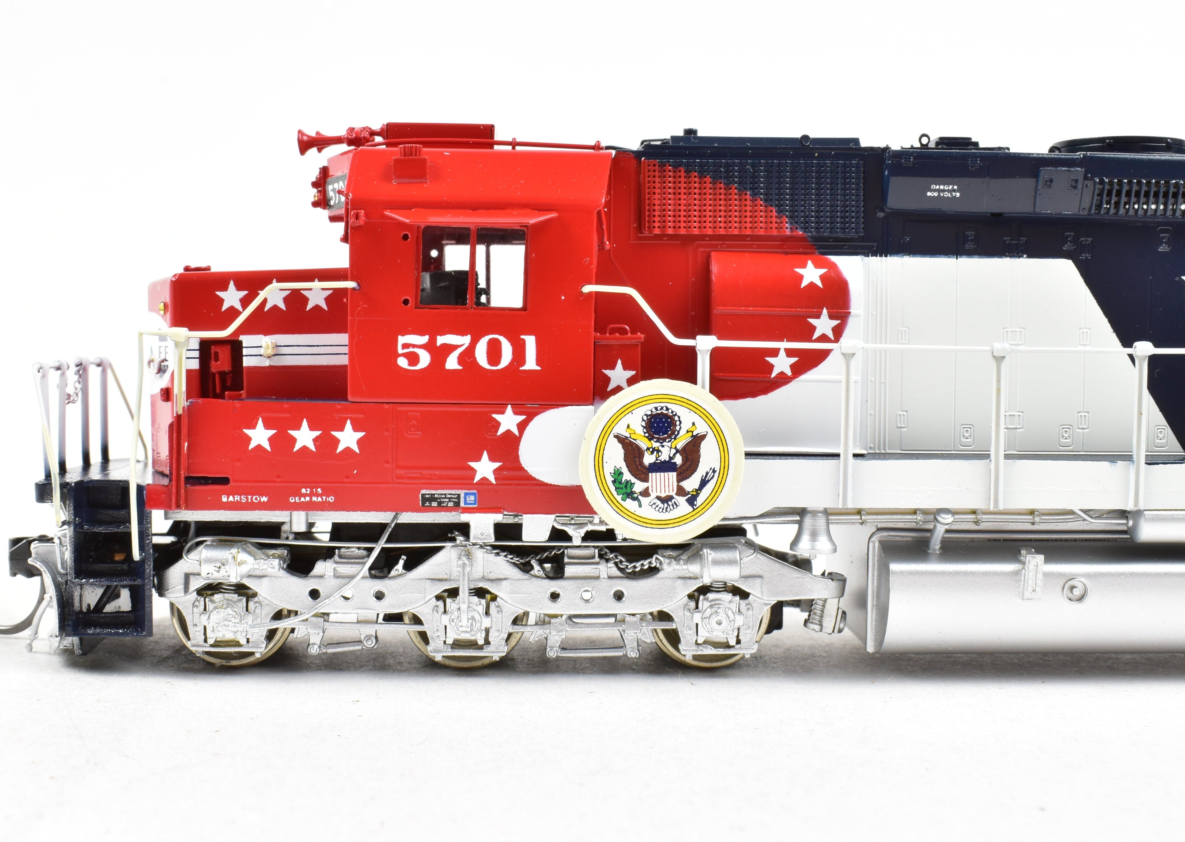 HO Brass OMI Overland Models Inc AT&SF Santa Fe SD45-2 Bicentennial Factory Custom Painted