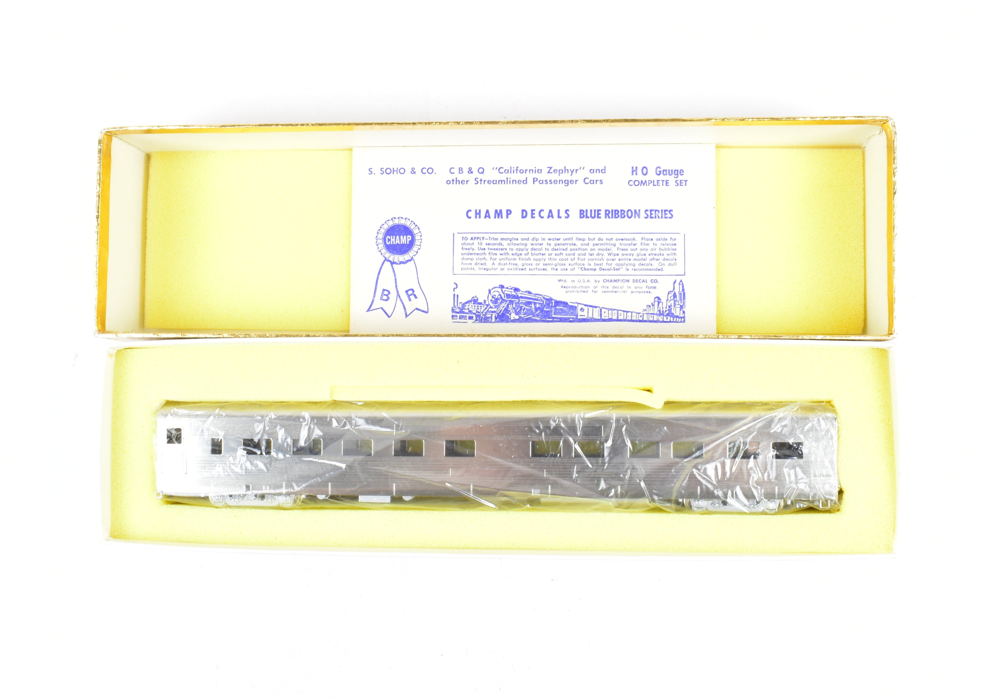 HO Scale Brass Oriental Limited CB&Q/DRGW/WP California Zephyr #423 Sleeper Car