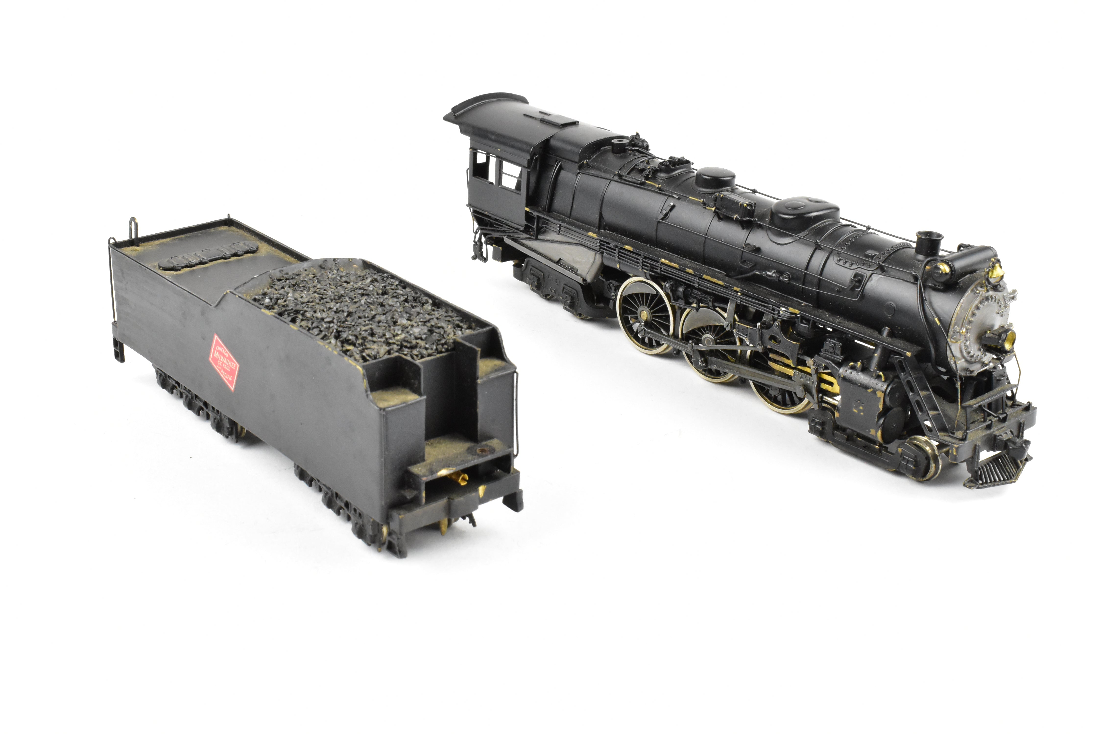 HO Scale Brass Model Train - Associated Hobby Manufacturers MILW (Milwaukee Road) Class F - 6 4 - 6 - 4 Baltic CP Locomotive