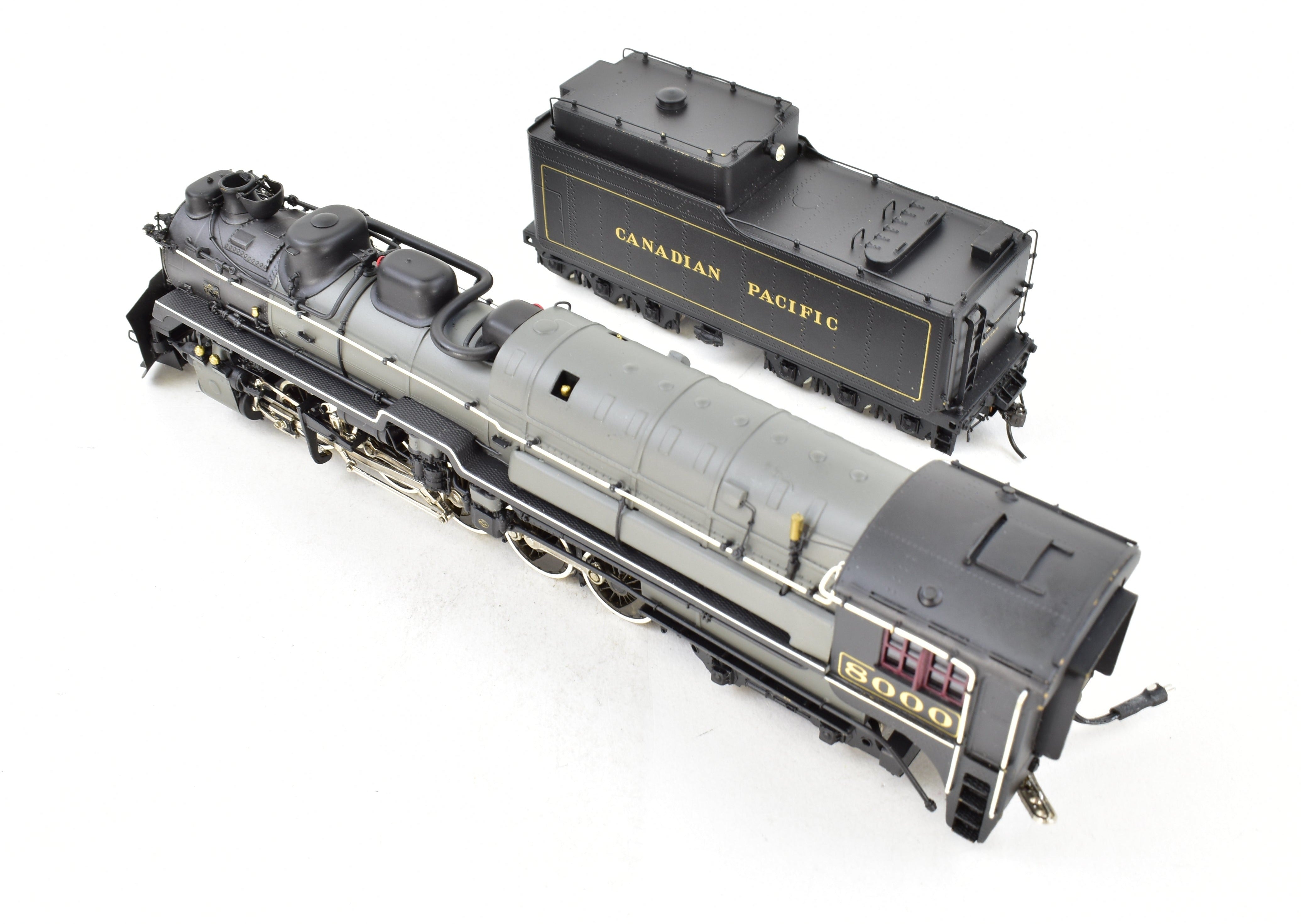 HO Scale Brass Canadian Pacific Railway T4a 2-10-4 Locomotive Model - Totem Models, CP No. 8000
