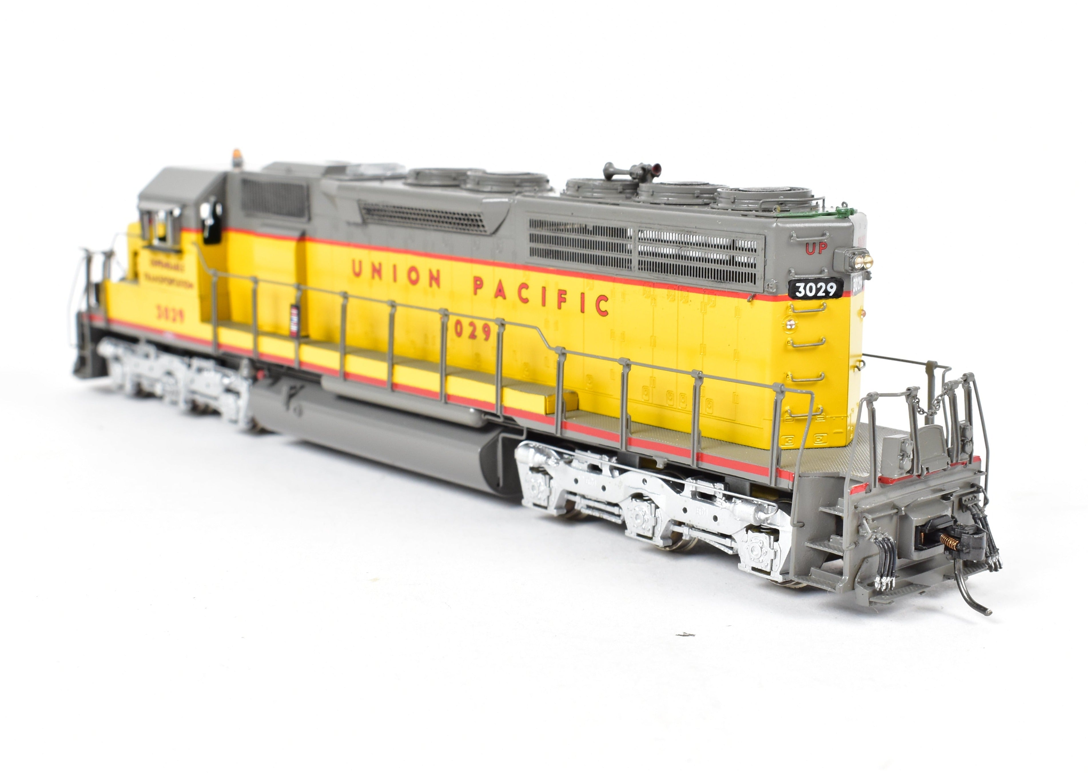 HO Scale Brass Model Train - Overland Models Inc. Union Pacific EMD SD40 Low Nose Locomotive, Custom Painted as UP No. 3029