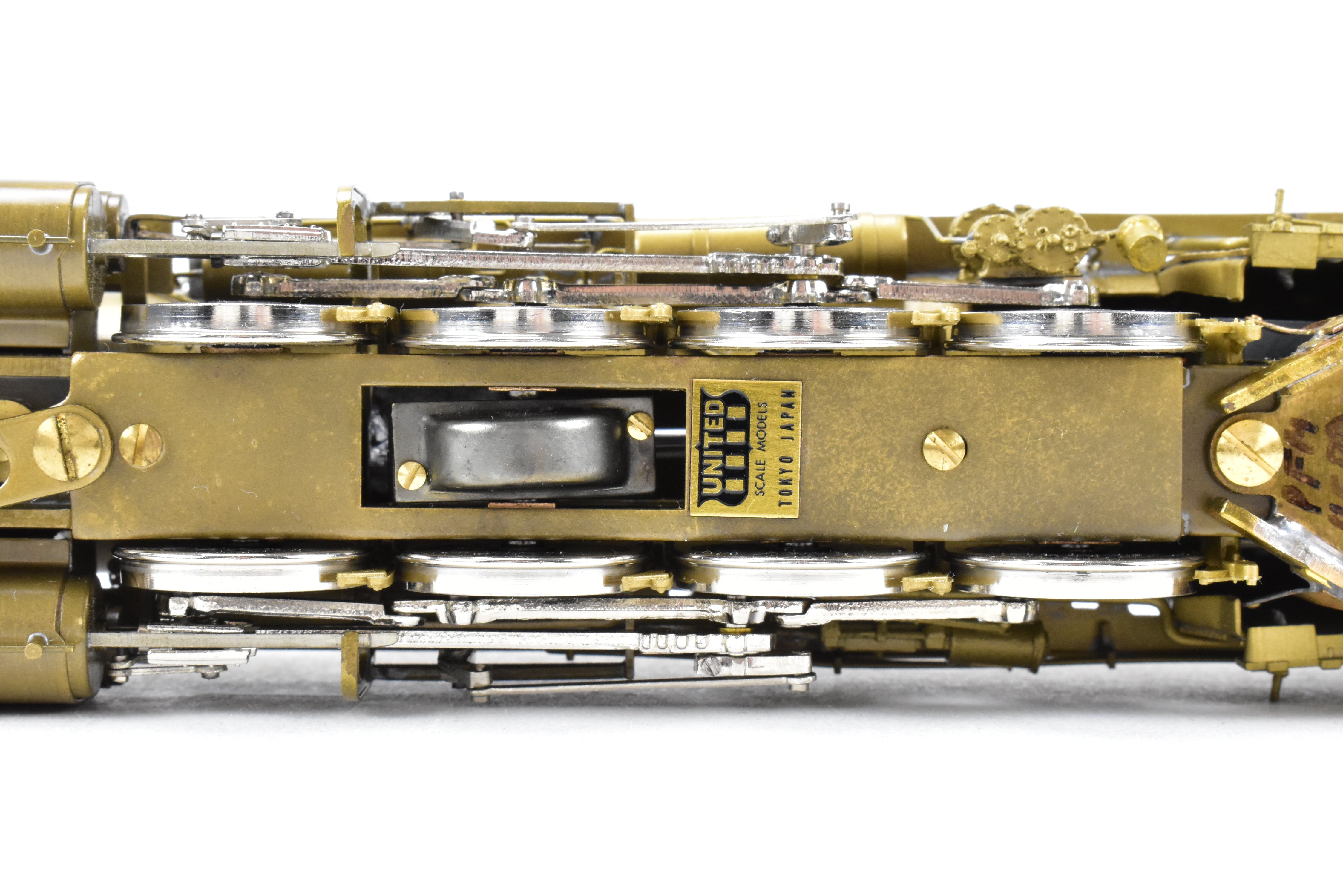 High - Quality HO Scale Brass Pacific Fast Mail (PFM) United States Railway Administration (USRA) 2 - 8 - 2 Light Class Mikado Locomotive Model from 1977 Run, Sold As - Is