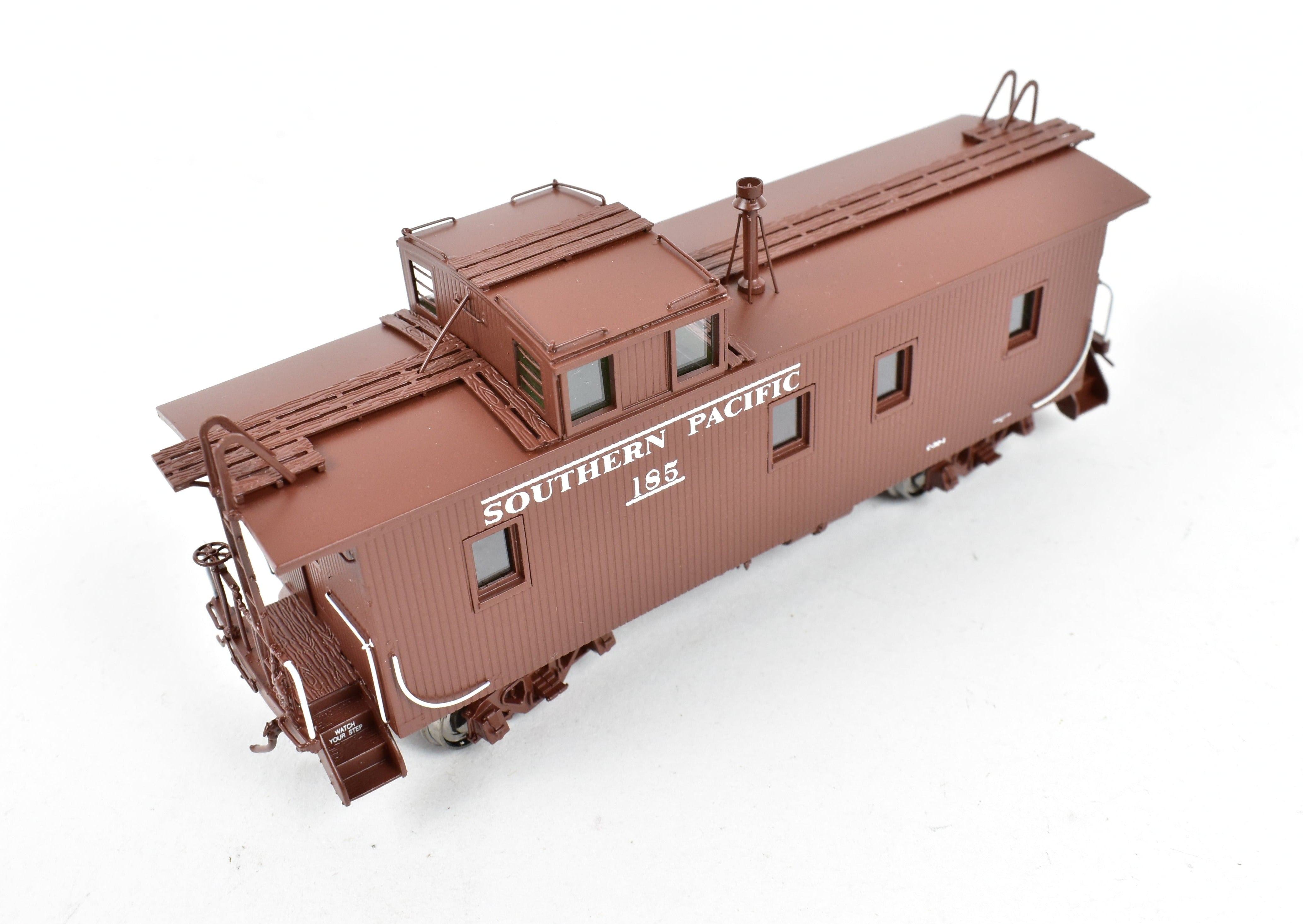 HO Scale Brass CIL Southern Pacific Wood Side Caboose Straight Side Cupola Class C - 30 - 1 Model Train FP No. 185 by Challenger Imports