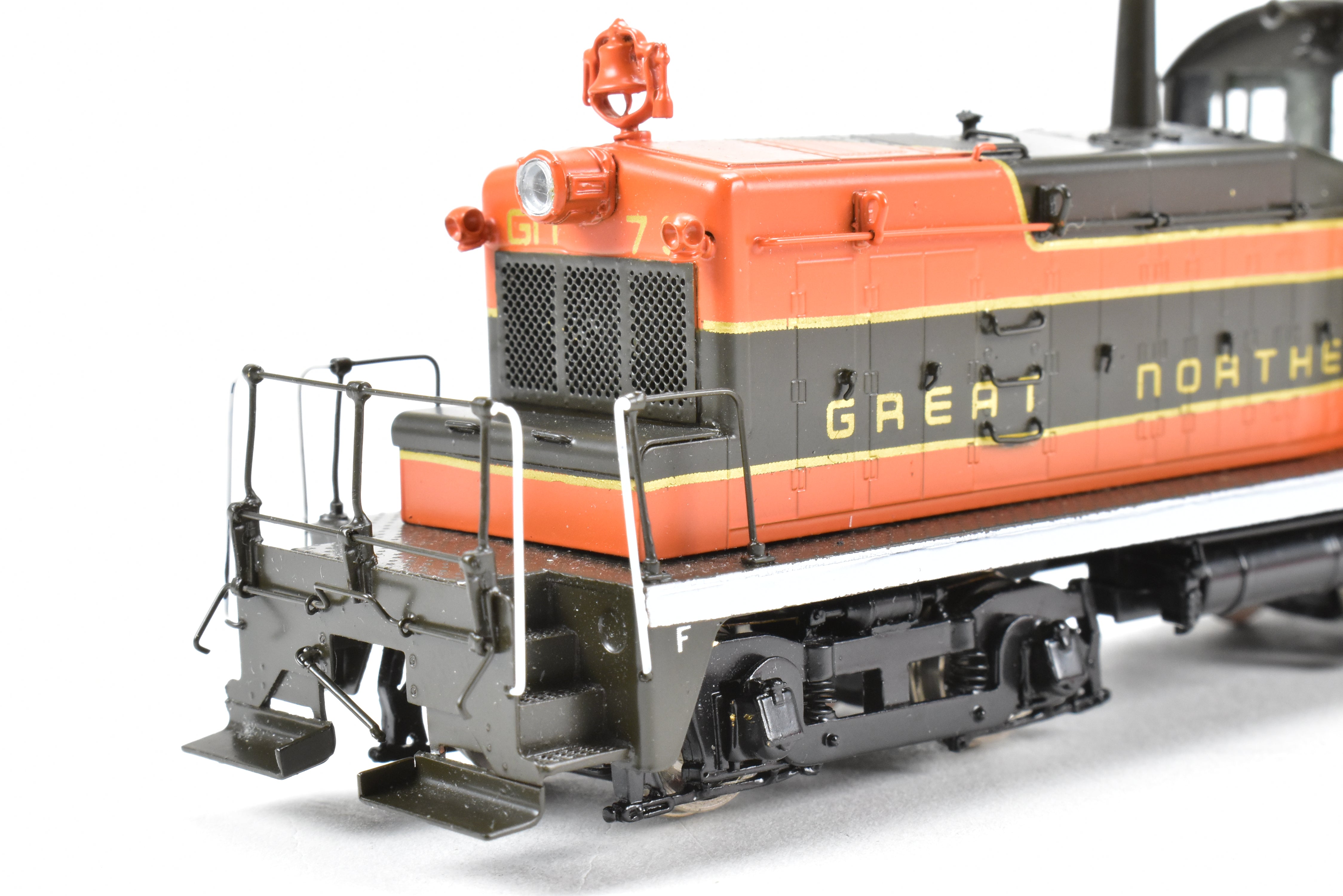 HO Scale Brass Precision Scale Co. (PSC) Model of Great Northern EMC/EMD SW-1 Phase III Intermediate Locomotive #79 by Iron Horse