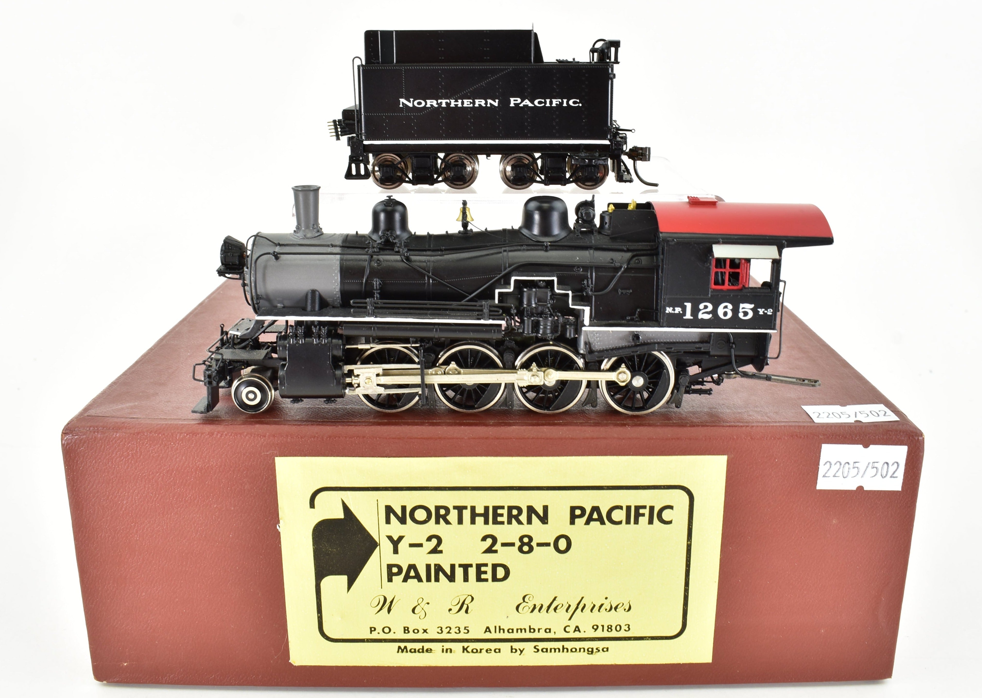 HO Scale Brass Northern Pacific Y - 2 2 - 8 - 0 FP #1265 by W&R with DCC & Sound