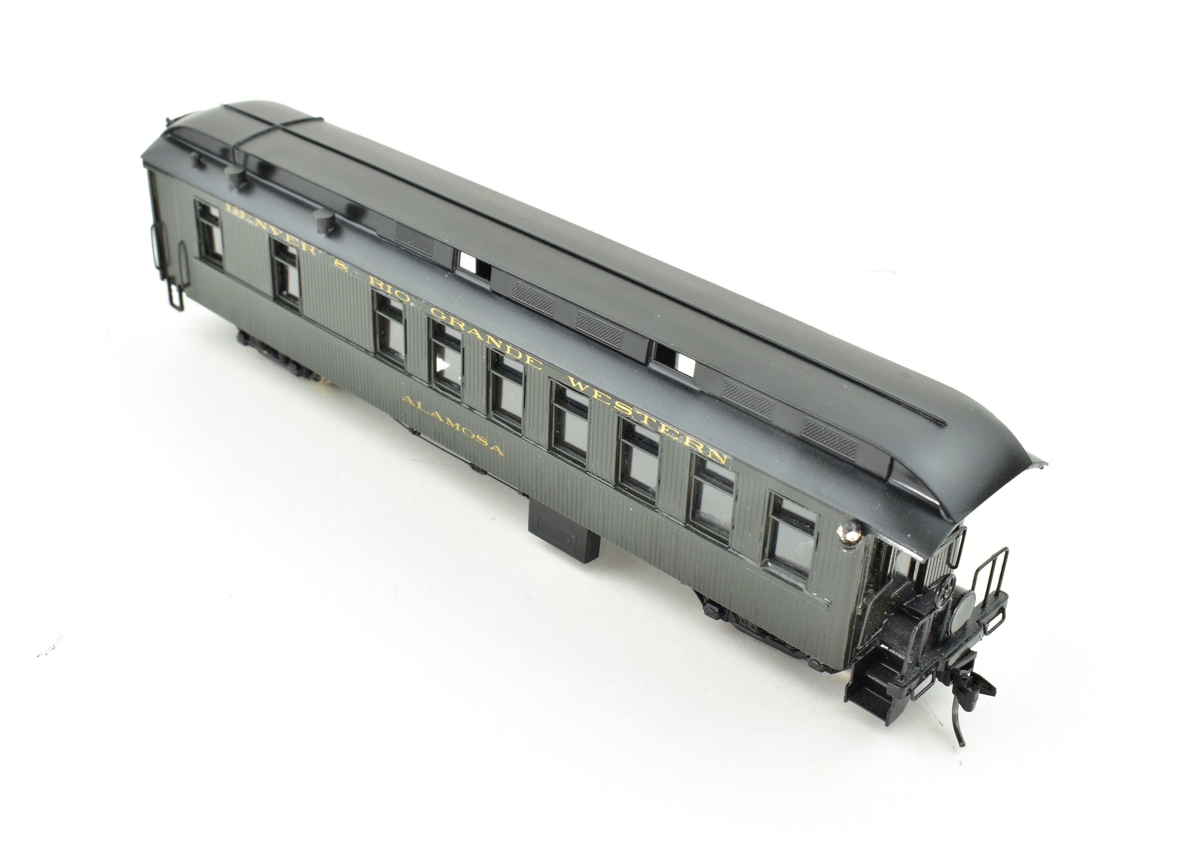 HOn3 Scale Custom Painted Brass NJ Custom Denver & Rio Grande Western (D&RGW) Parlor Car Alamosa Model Train, No Box