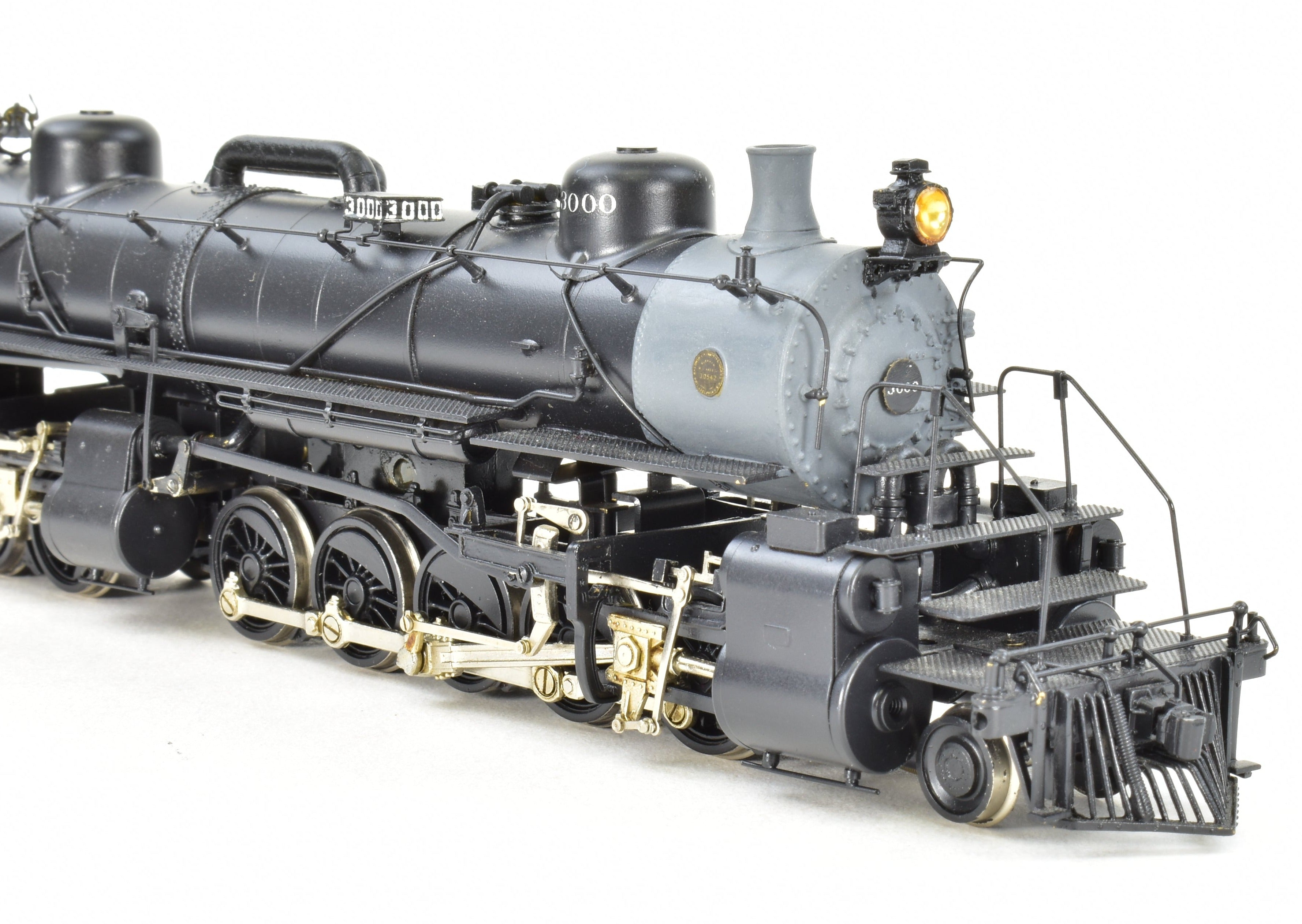 HO Scale Brass Model Train from Westside Model Co. - ATSF Santa Fe 2-10-10-2 Professionally Painted with Run Number 3000