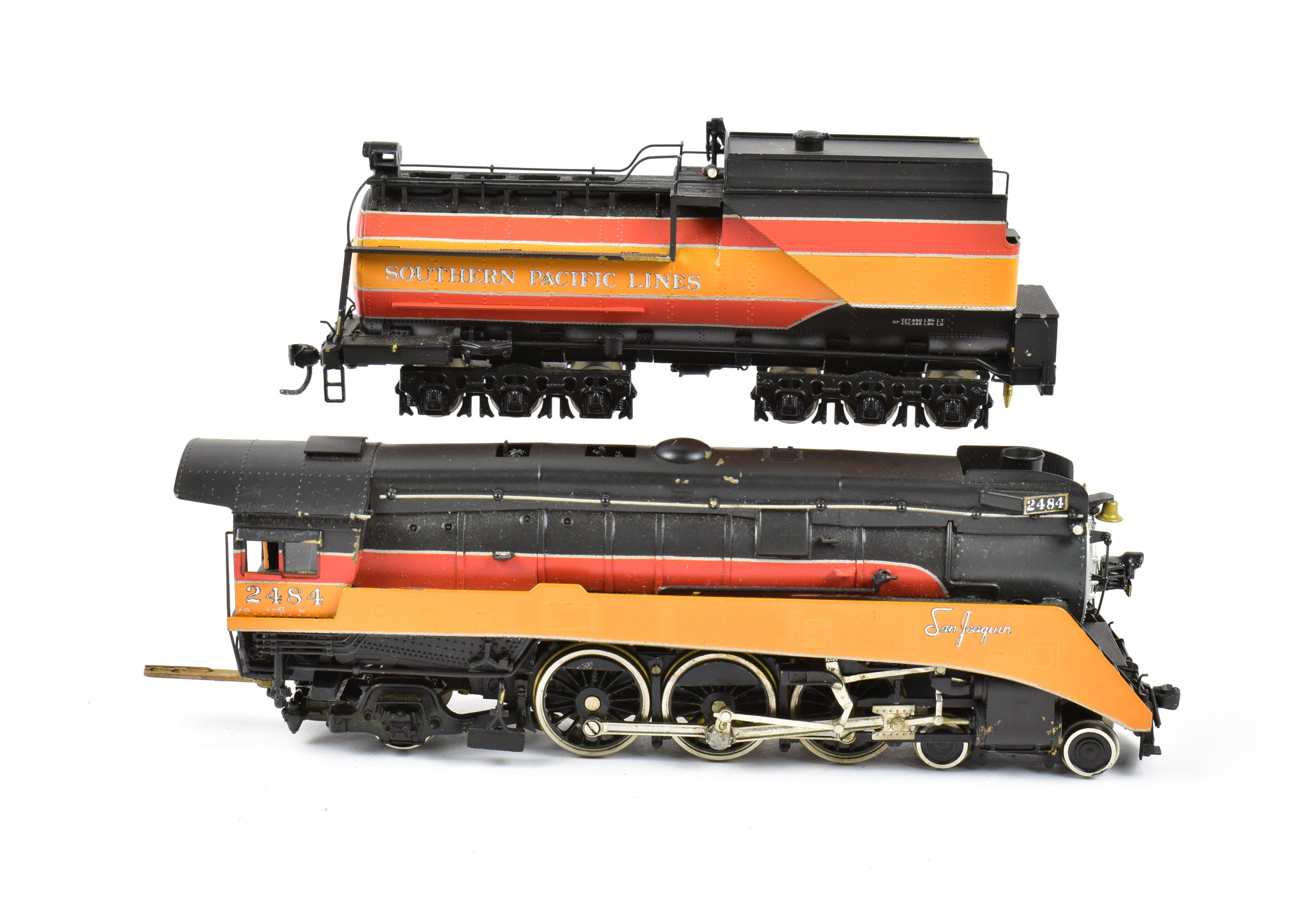 HO Scale Brass Balboa SP - Southern Pacific P10 4-6-2 Streamlined Custom Painted with Can Motor