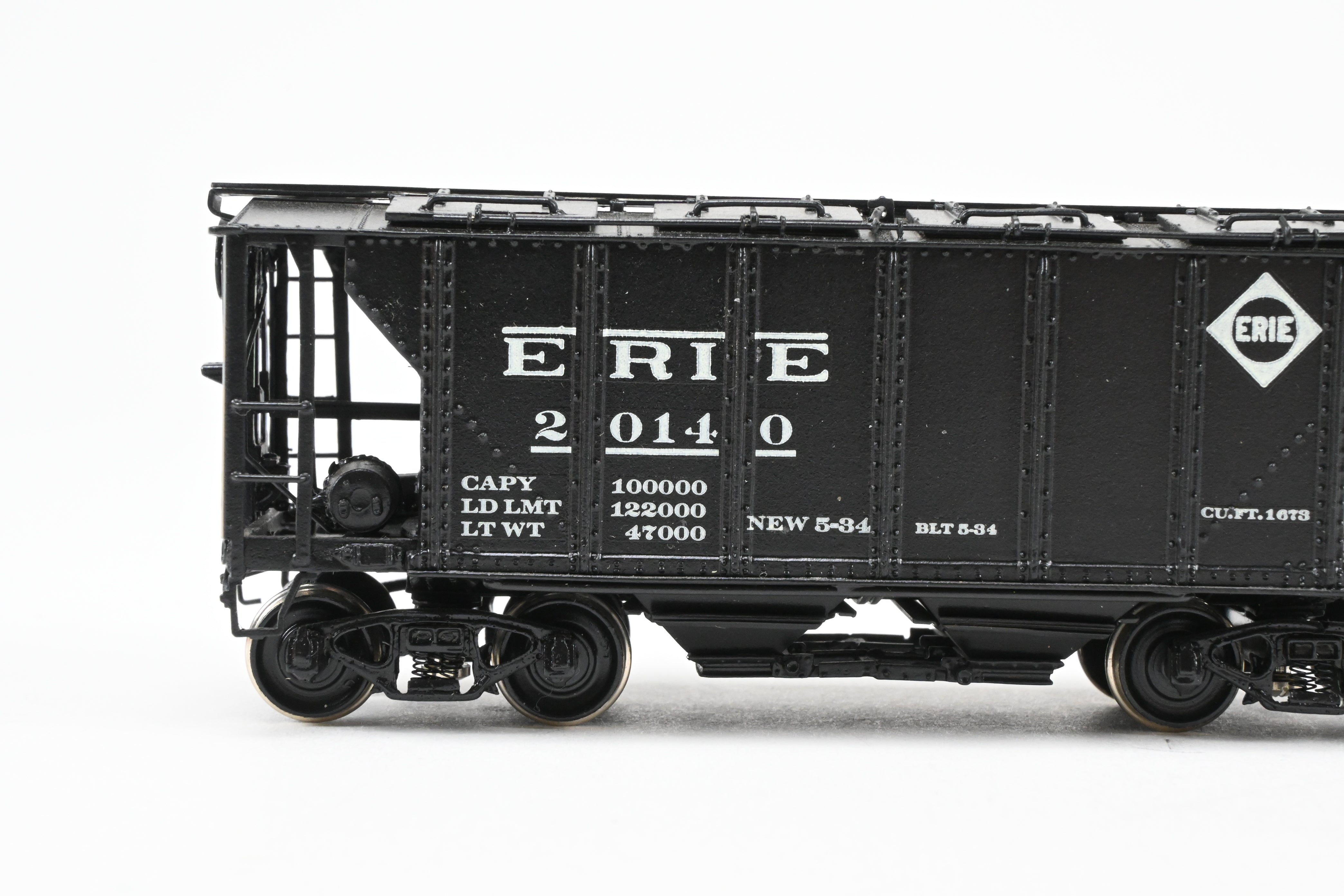 HO Brass PSC Erie Railroad 50-Ton Custom-Painted Cement Covered Hopper Model