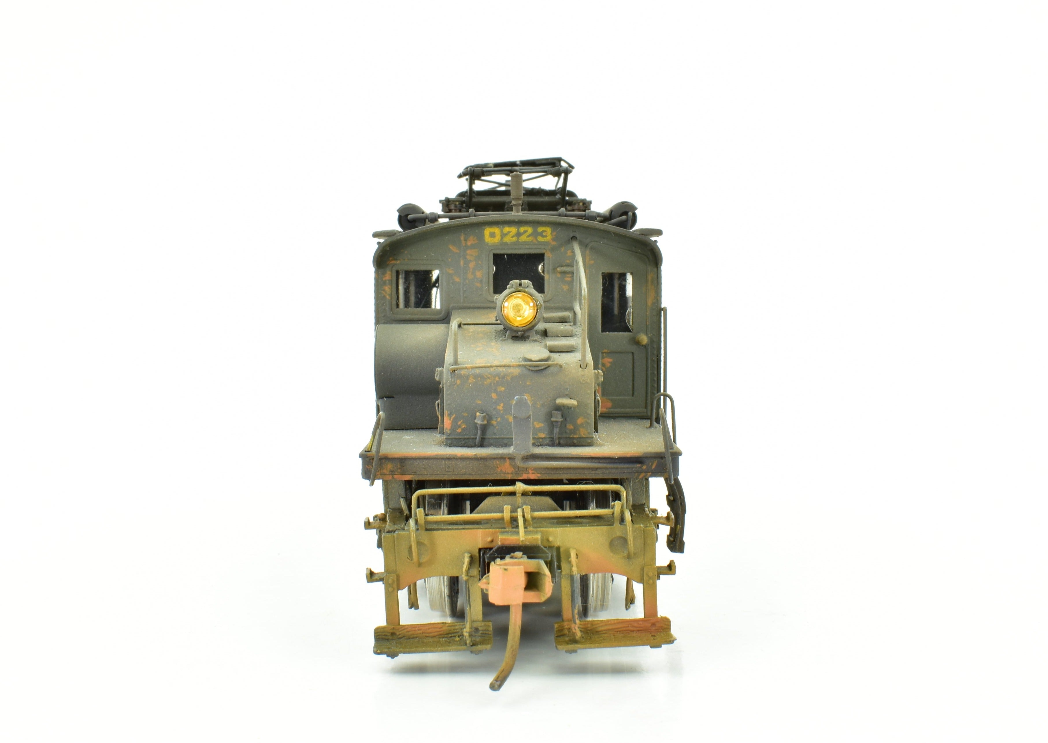 HO Scale Brass OMI - Overland Models Inc. New Haven EY - 2 Electric Switcher Model Locomotive Custom Painted with Unique Weathering 0223