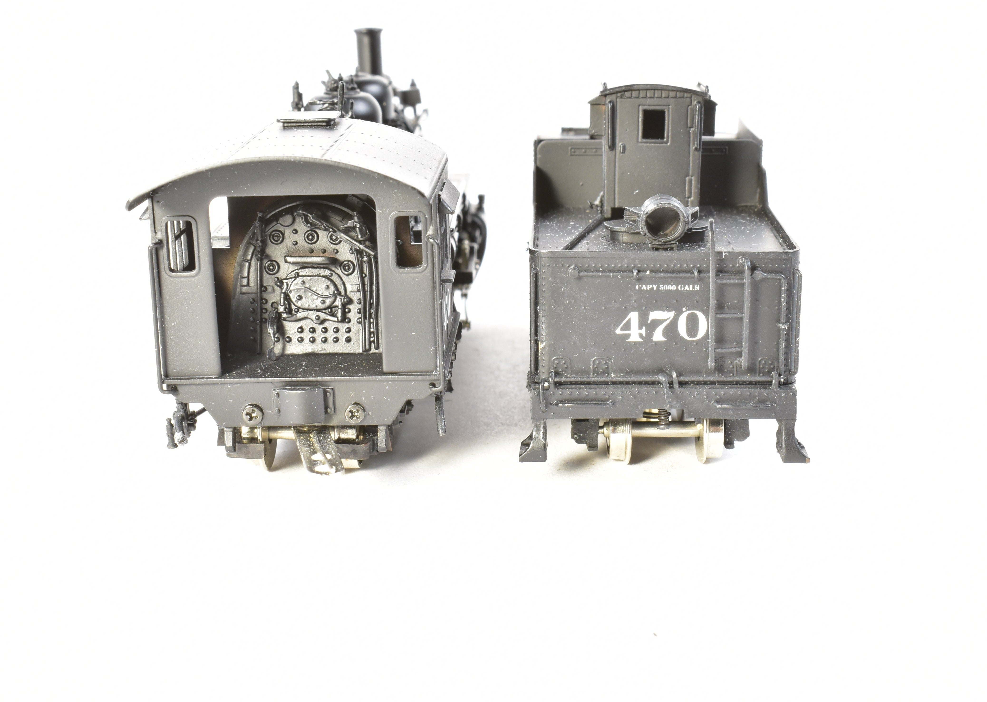 HOn3 Scale Brass Model Train - Sunset Models D&RGW (Denver & Rio Grande Western) K - 28 2 - 8 - 2 Steam Locomotive, Factory Painted No. 470
