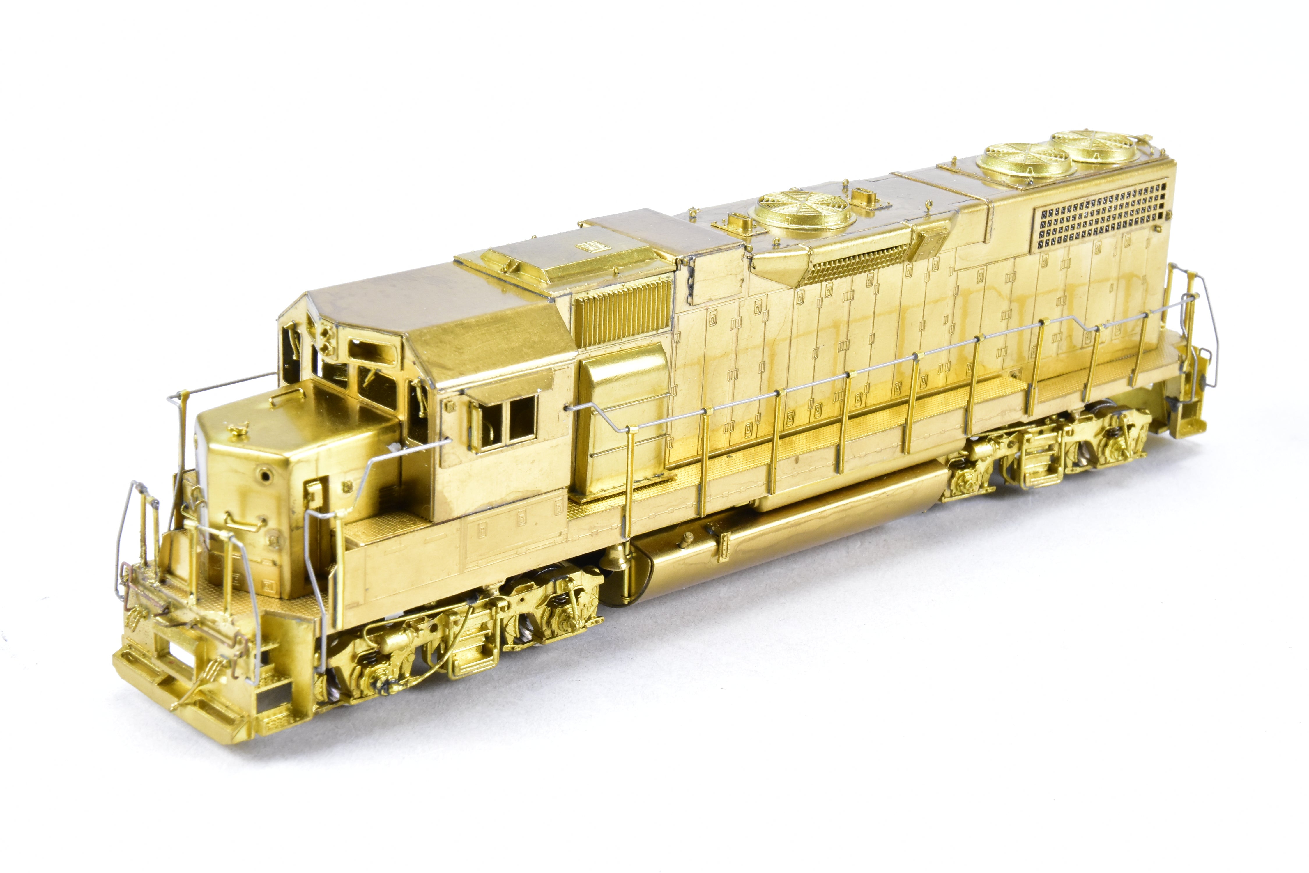 HO Scale Brass Locomotive Model - Overland Models Inc. EMD GP38 - 2 with Extended - Range Dynamic Brakes for Various Railroads