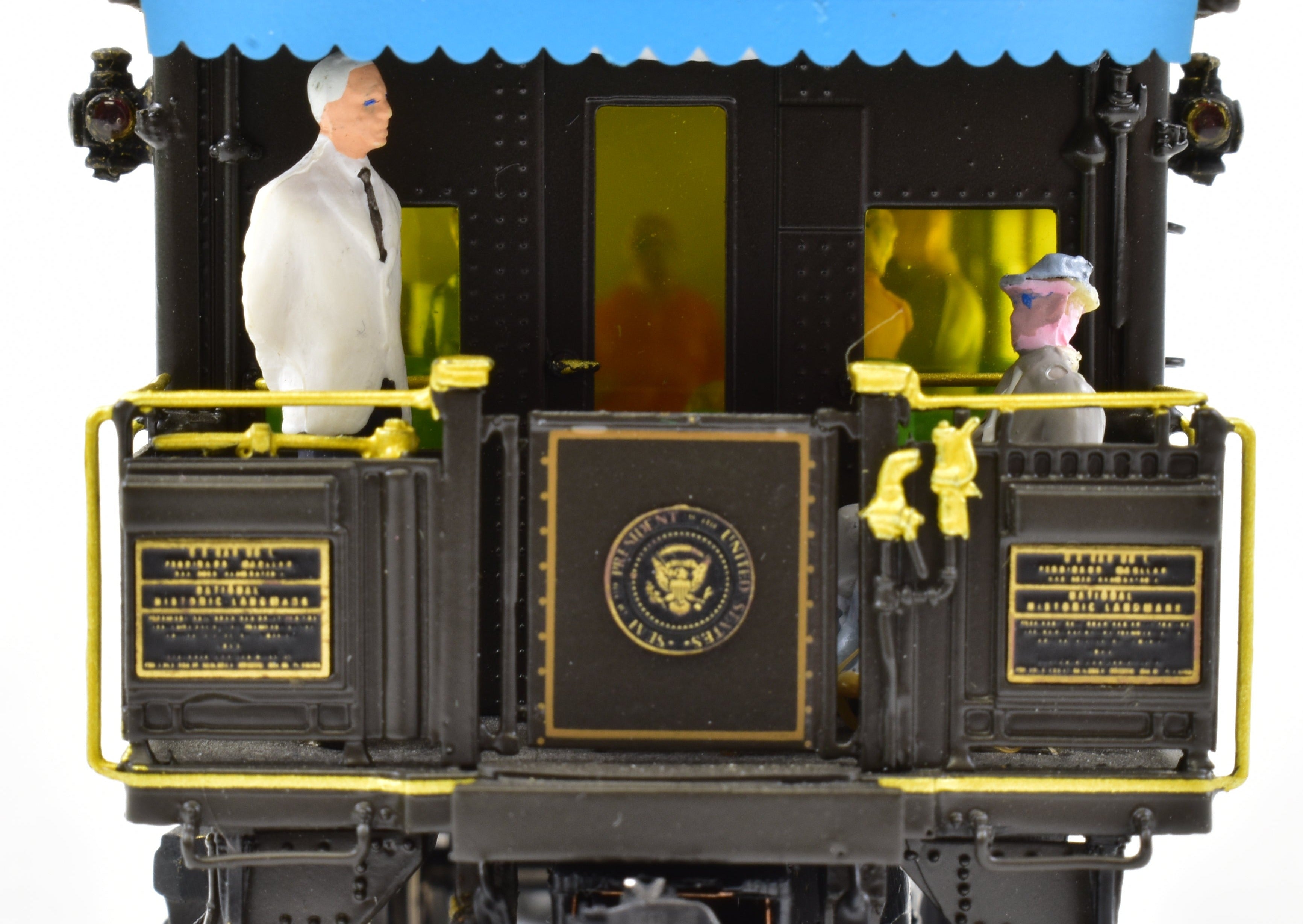 HO Scale Brass Model Pullman USN - 1 Ferdinand Magellan Presidential Car from Overland Models, Inc. Featuring Added Details for Reagan - Era Representation