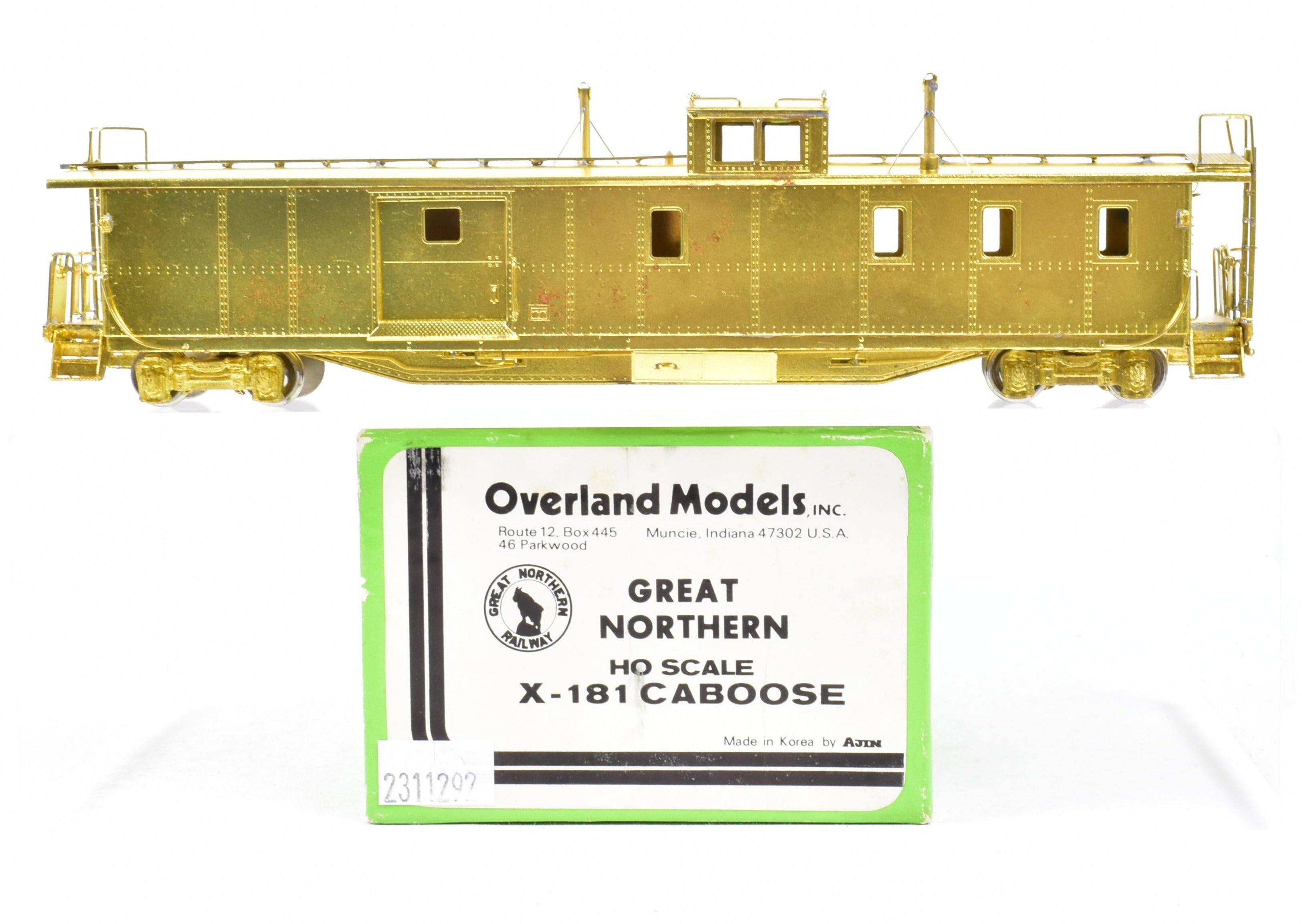 1980 OMI HO Brass Great Northern X - 181 Caboose by Overland Models