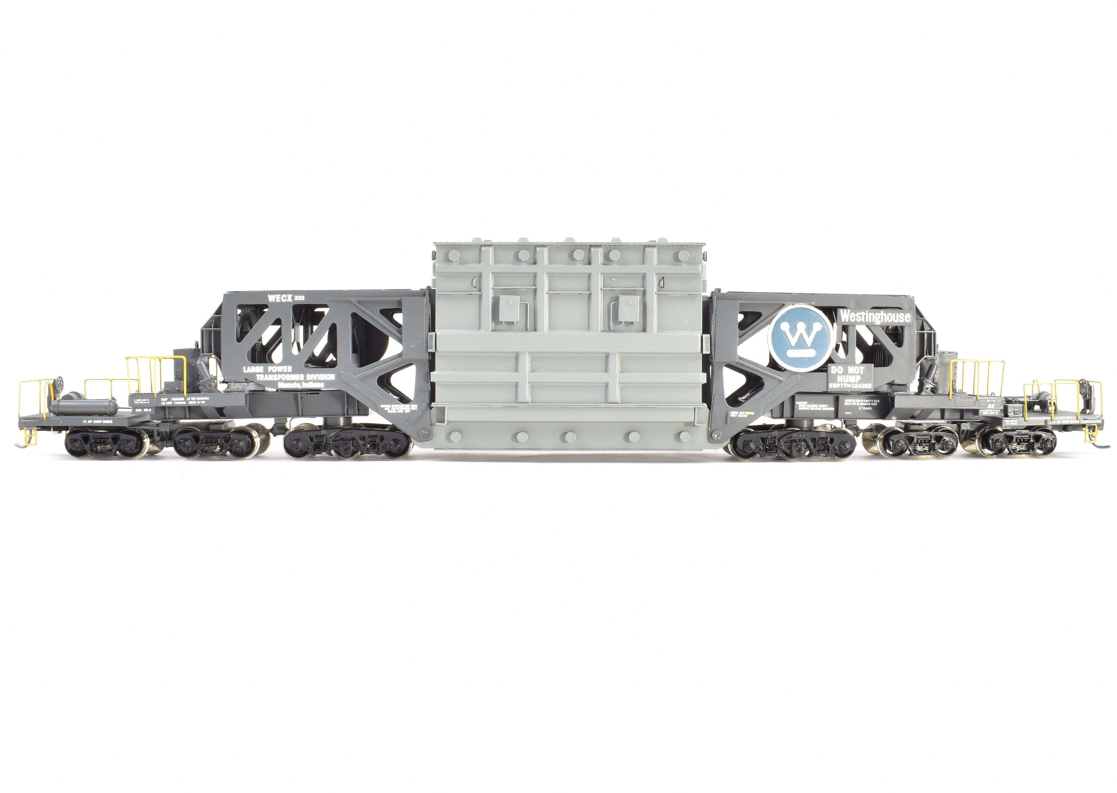 HO Scale Brass Consignment OMI - Overland Models, Inc. Schnabel Car with Removable Transformer Load in CP Westinghouse WECX 203 Livery for Model Railroading Enthusiasts