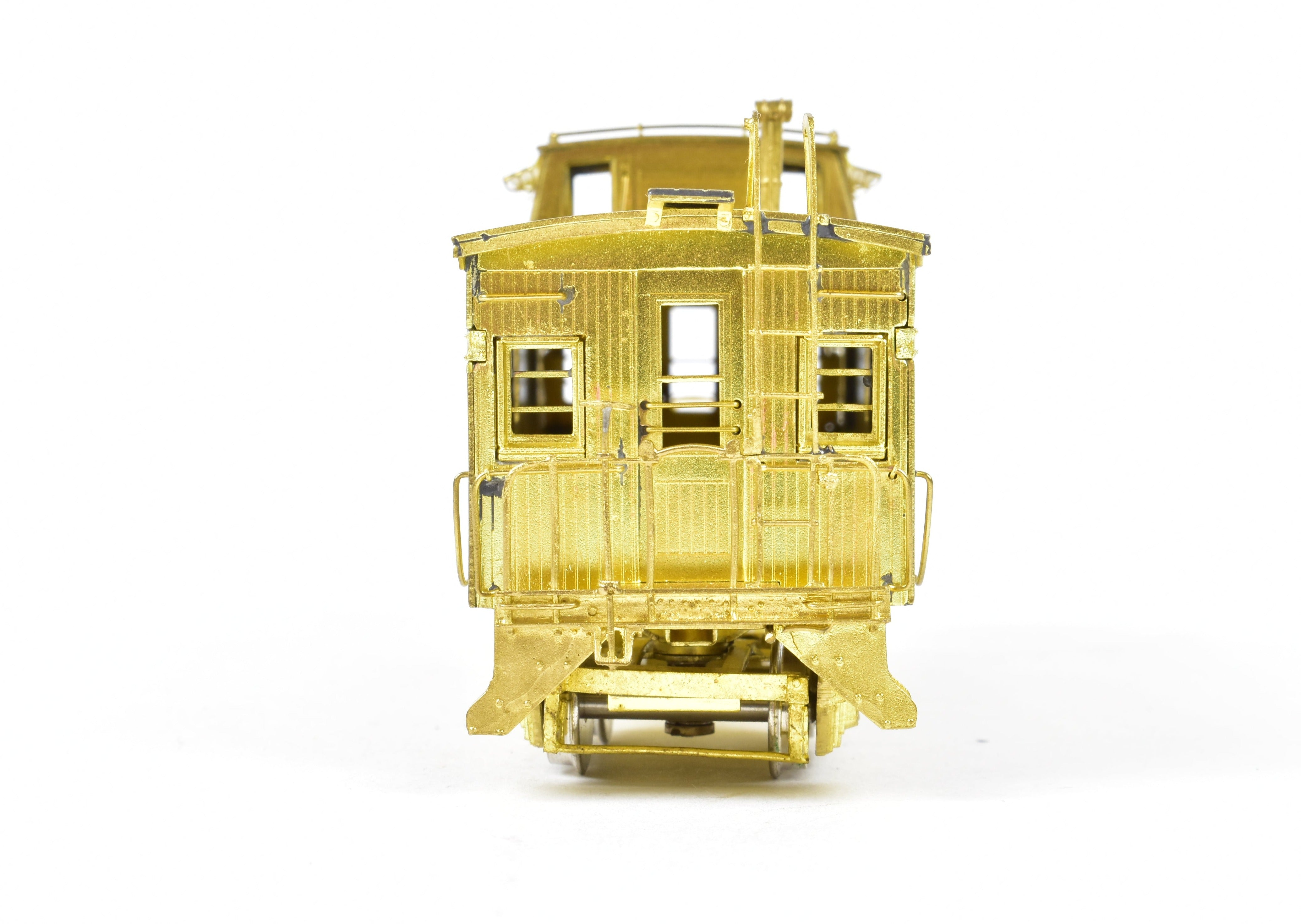 HO Scale Brass Union Pacific CA-1 Wood Caboose Model by OMI - Overland Models, Inc. with Original Ends and Wood Beam Trucks