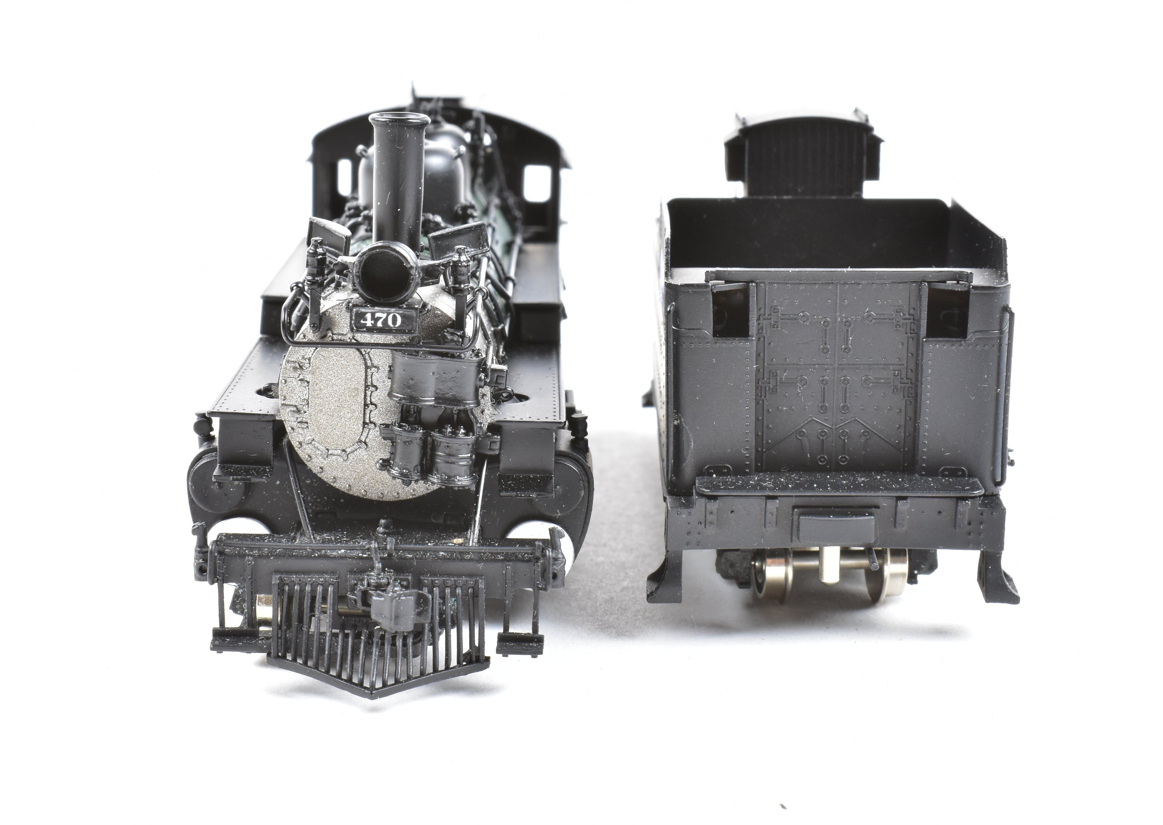 HOn3 Scale Brass Model Train - Sunset Models D&RGW (Denver & Rio Grande Western) K - 28 2 - 8 - 2 Steam Locomotive, Factory Painted No. 470